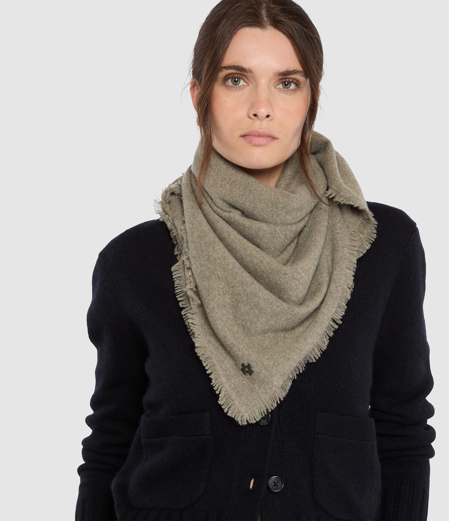 Foulard Hakiko Kaki Chine