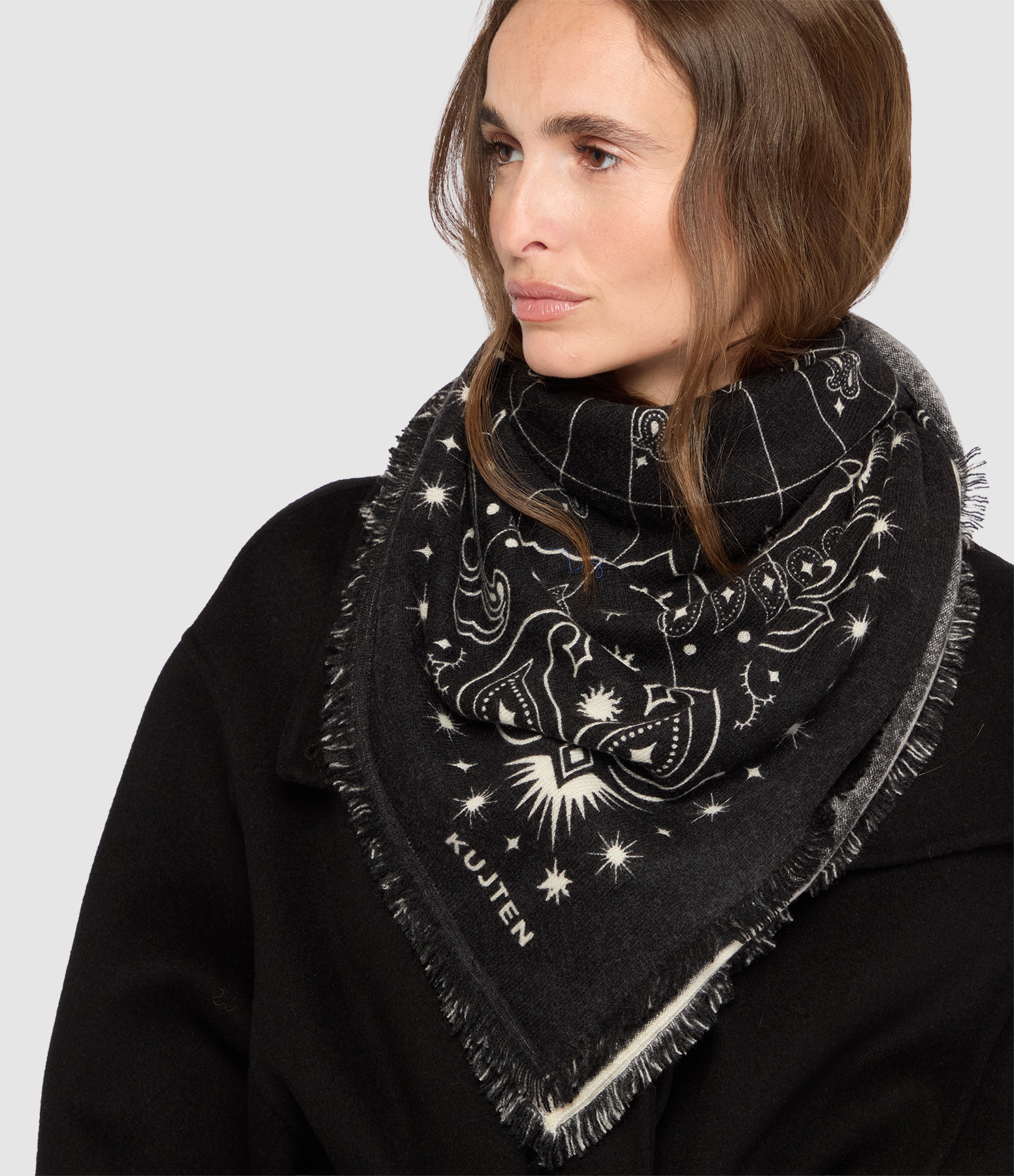 Foulard Hachiko Noir, Capsule Astro