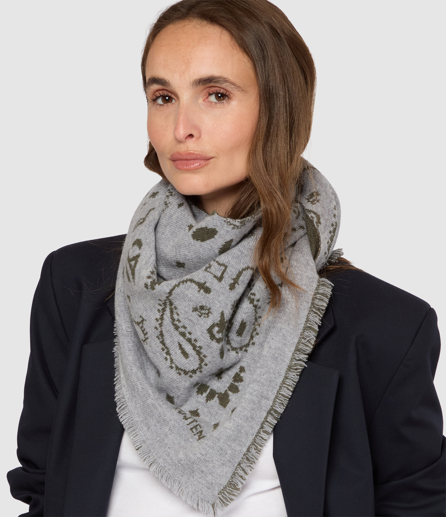 Foulard Tafi Gris Chine, Capsule Astro