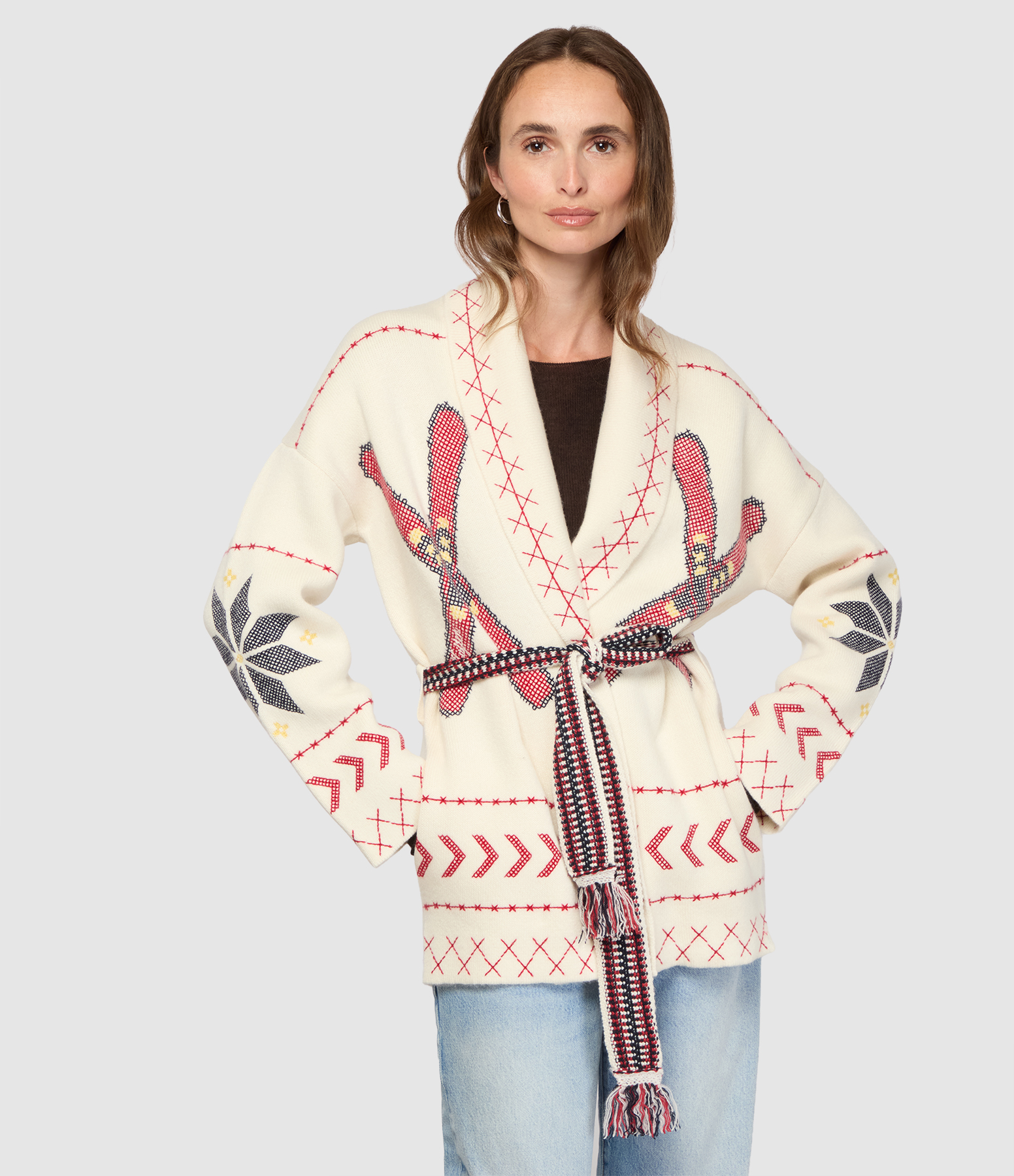 Cardigan Miko Ski Blanc, Capsule Astro