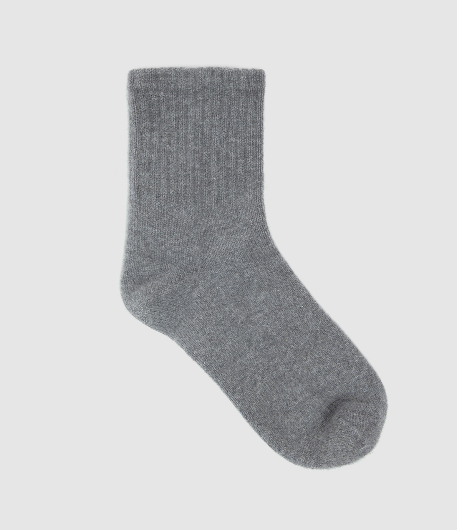 Chaussettes Socks Cachemire Gris Flanelle