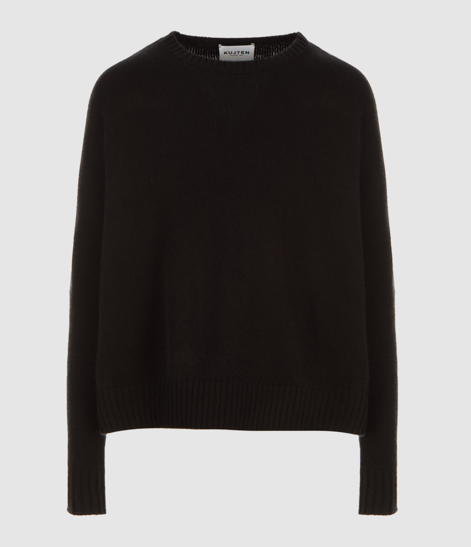 Pull Amélie Col Rond Cachemire Noir