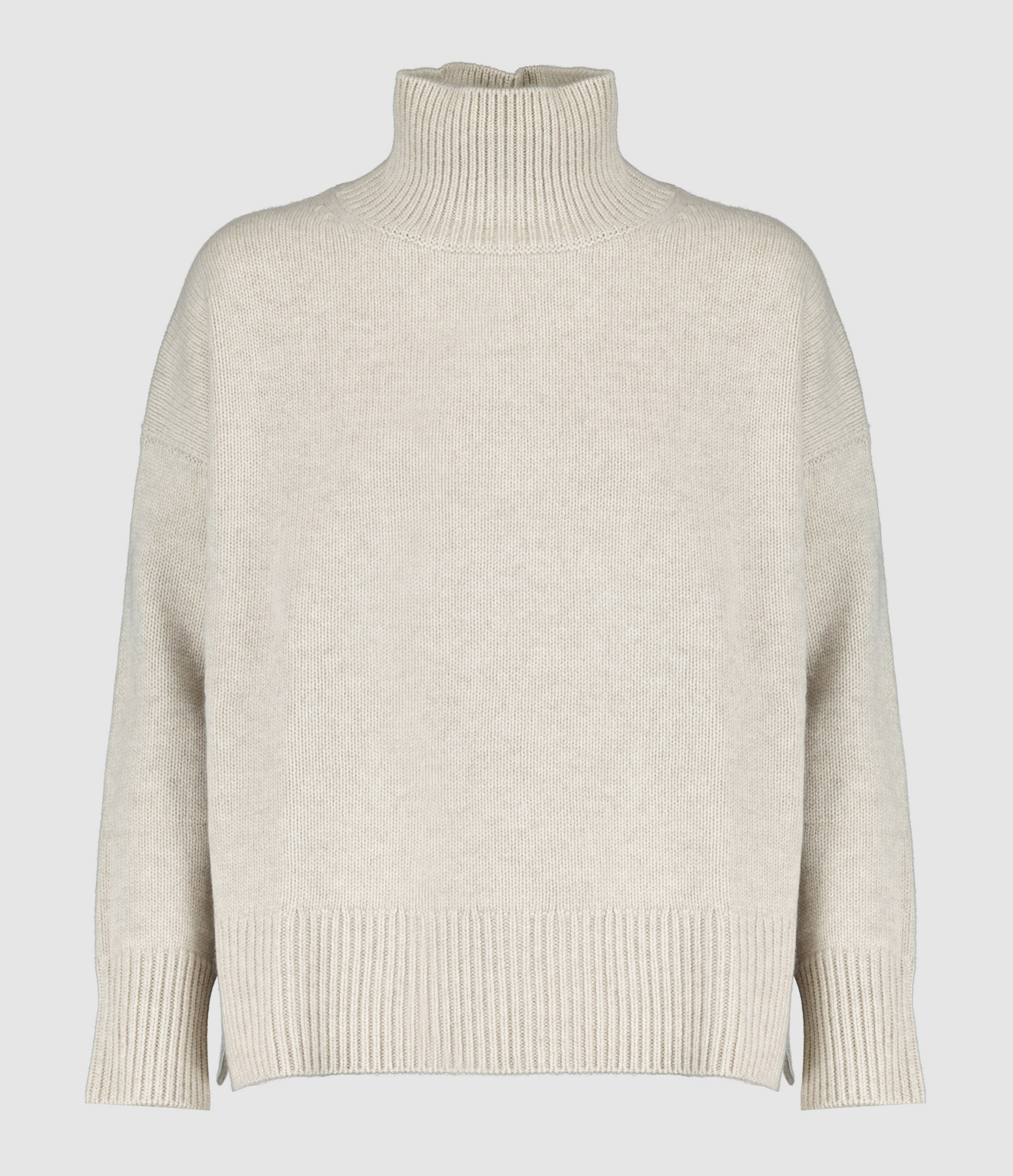 Pull Ulla Col Cheminé Oversize Cachemire Avoine