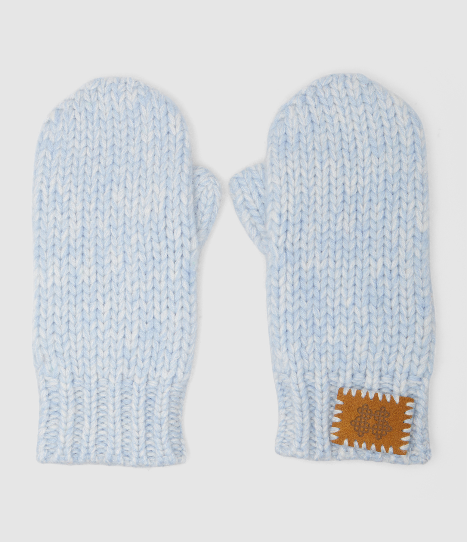 Gants Moufles Mittens Mouline Celest Mouli