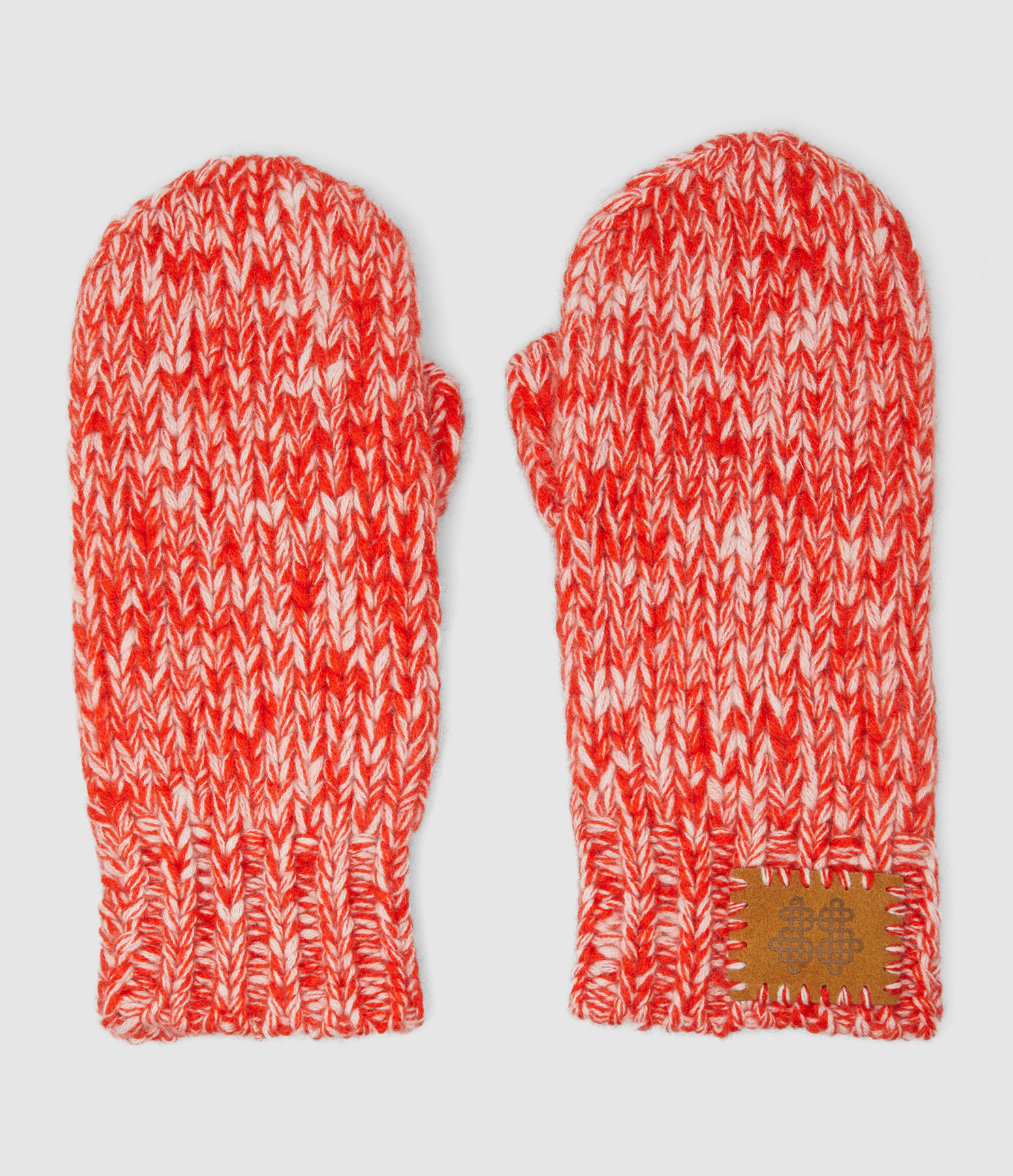 Gants Moufles Mittens Mouline Rosso Mouli