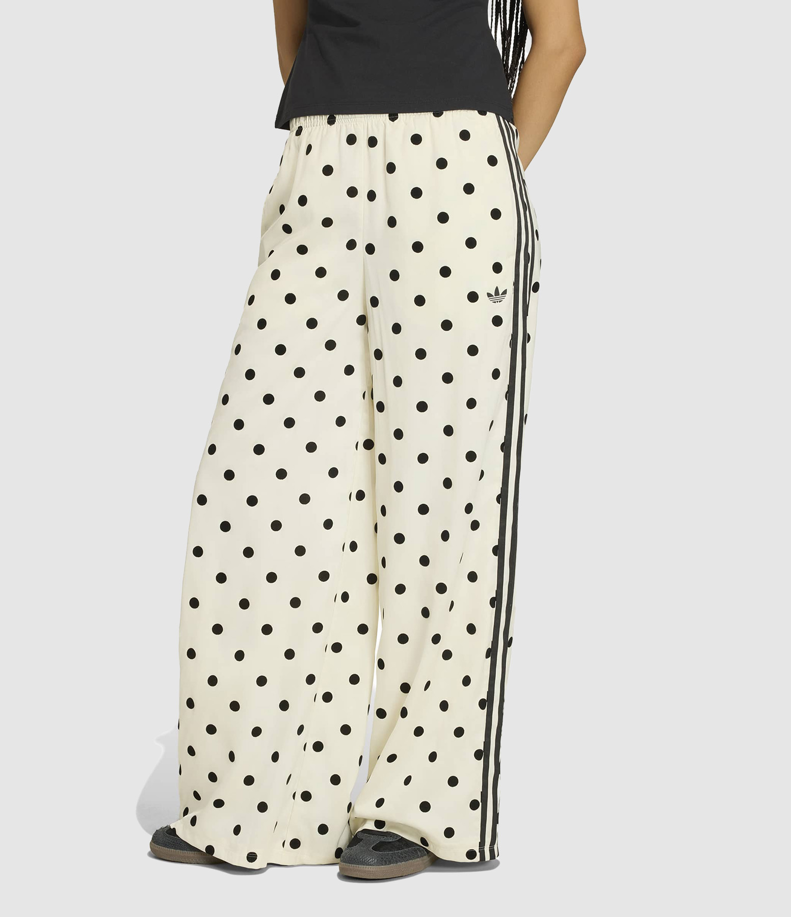 Pantalon Wide Leg Off White, Capsule Polka Dots