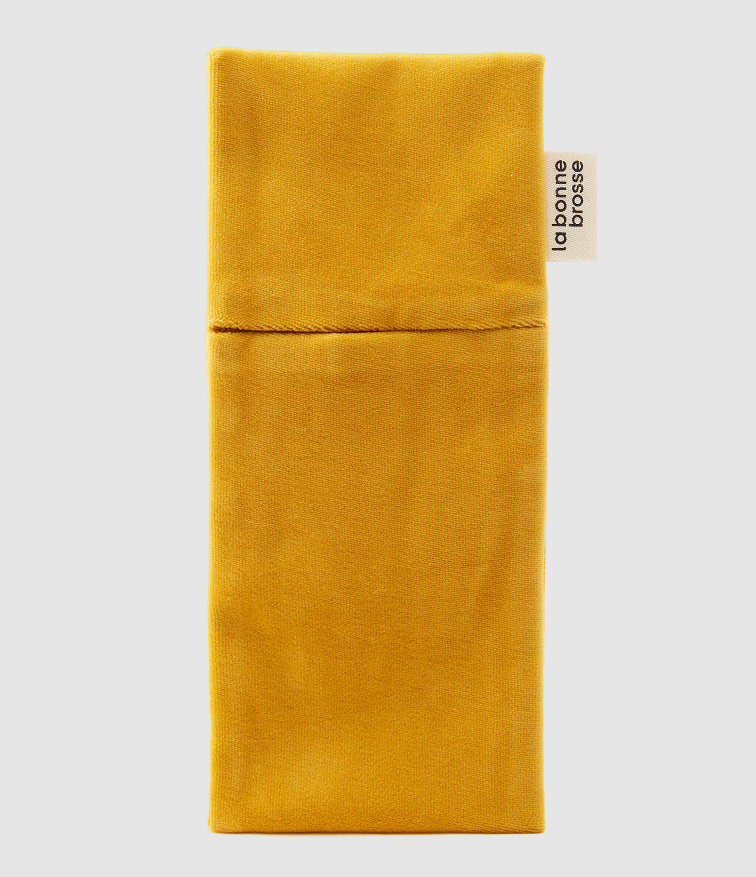 La Pochette """"Grande Brosse"""" Jaune Safran""