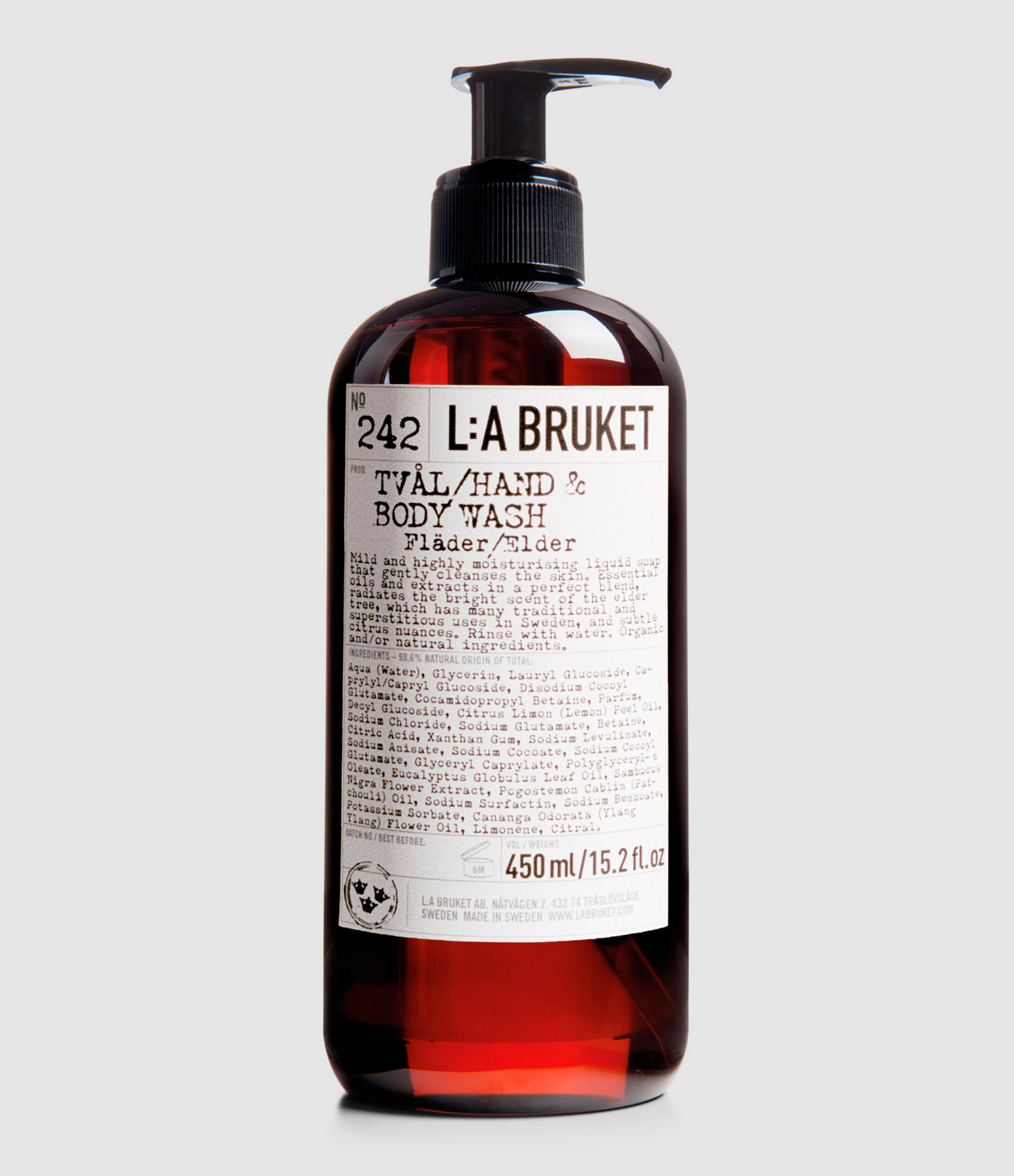 Savon Liquide Mains & Corps N°242 Fleur de Sureau, 450ml