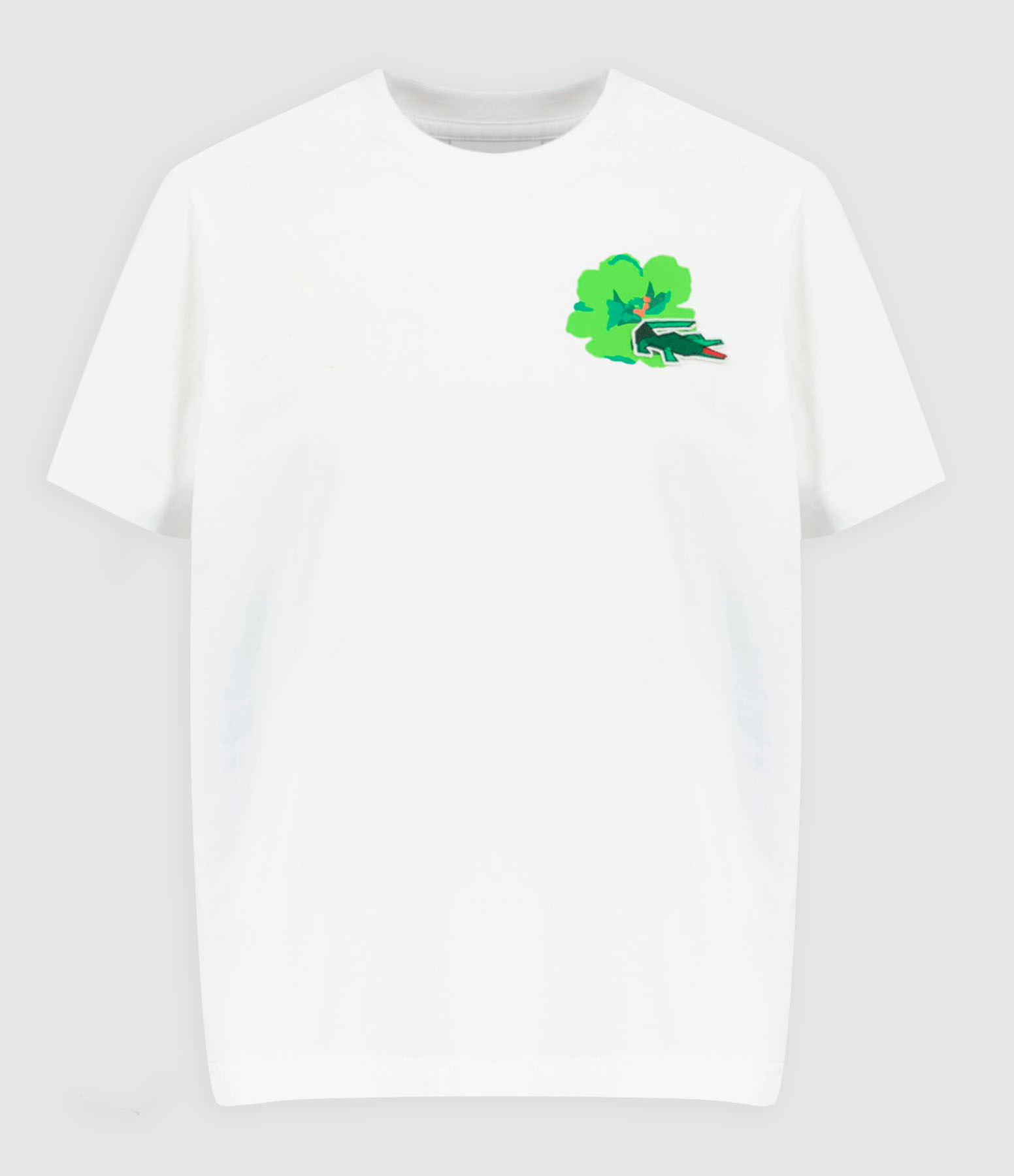 Tee-shirt Coton Imprimé Floral Blanc