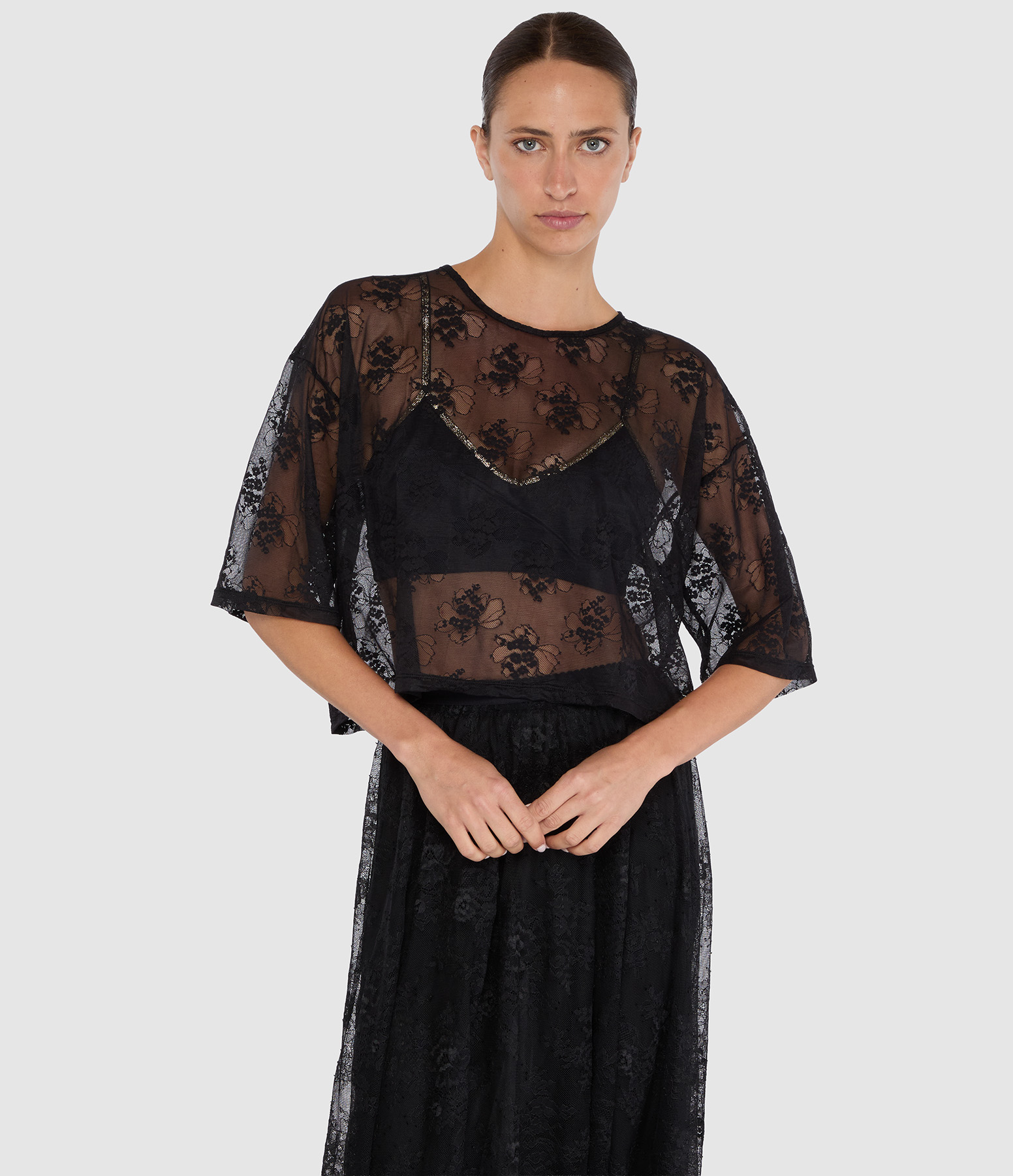 Tee Shirt Tiago Black Lace