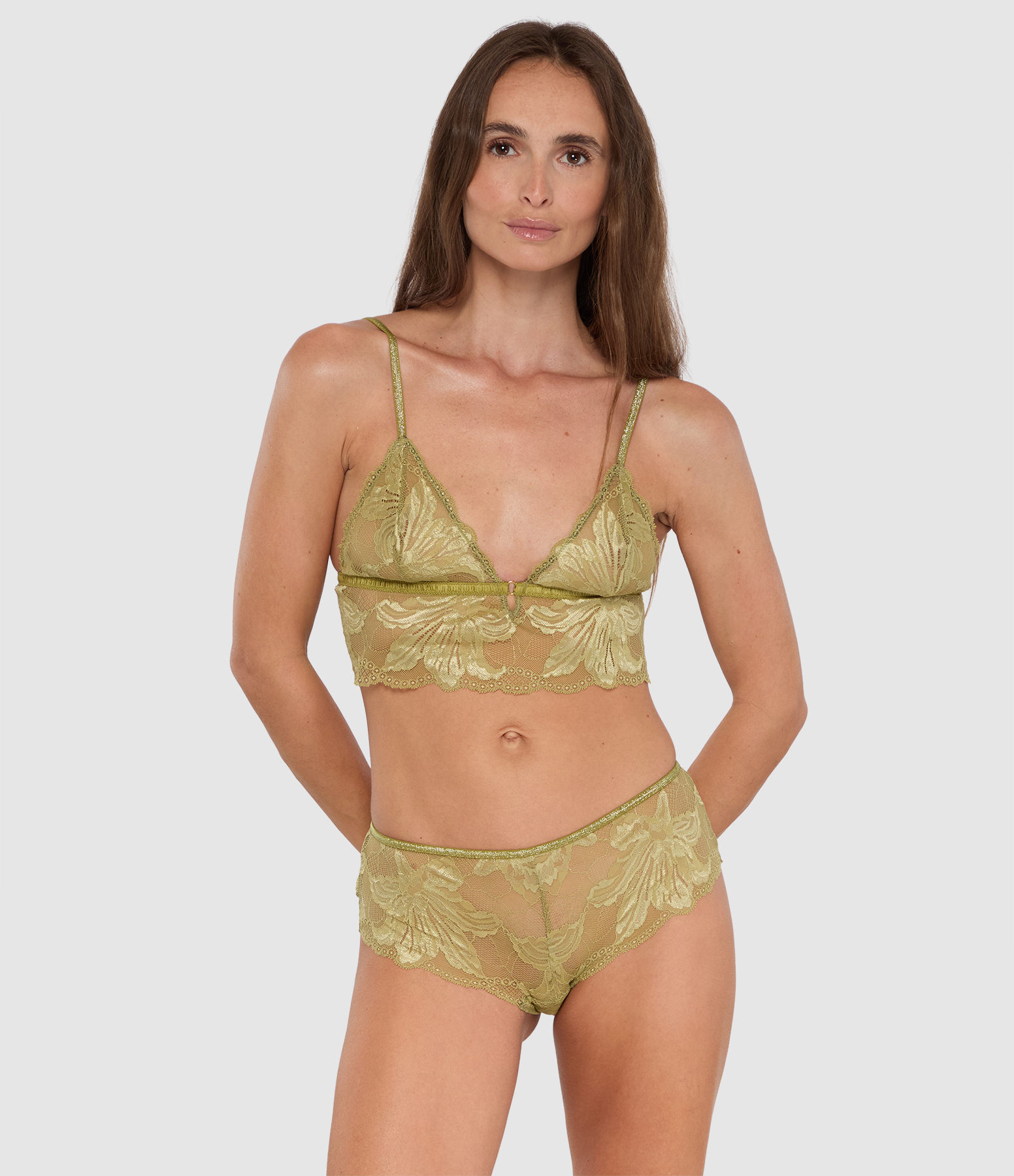 Shorty Françoise Olive Lace