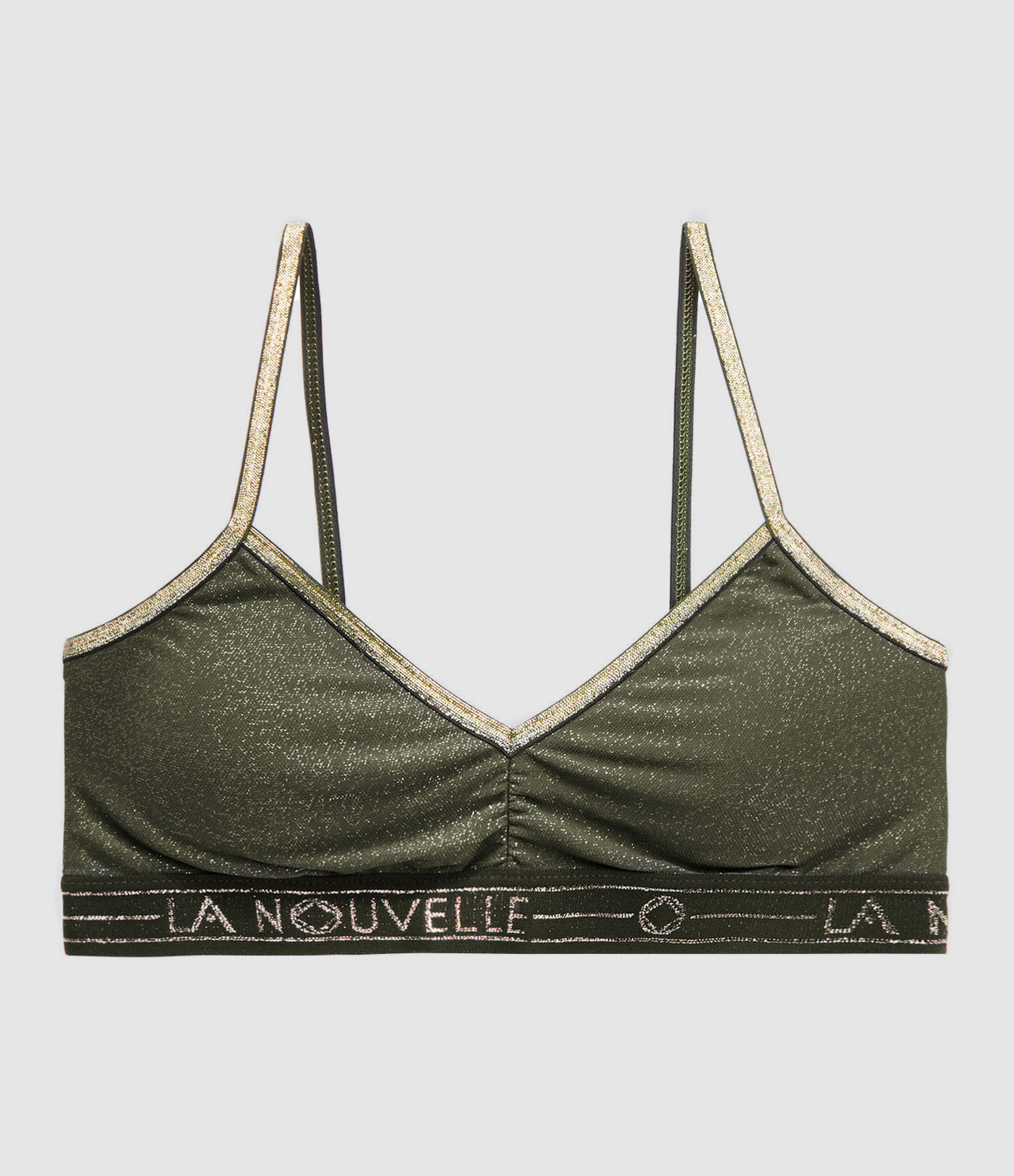 Brassière Georgia Élastique Large Lurex Vert