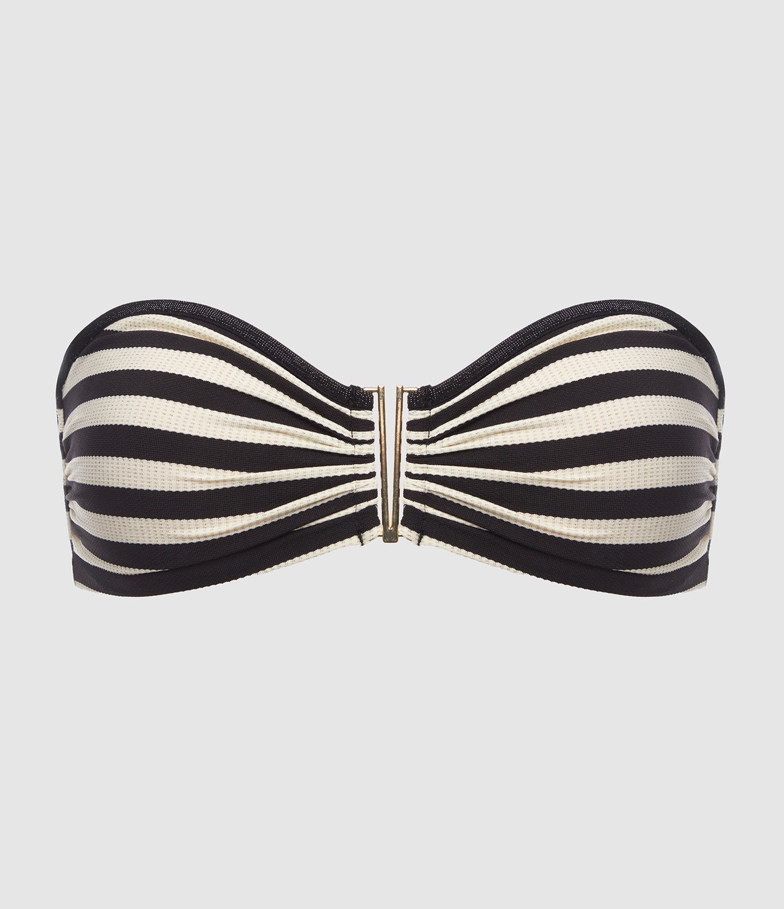 Haut de Maillot Oliver Black White Stripes, Capsule One Love
