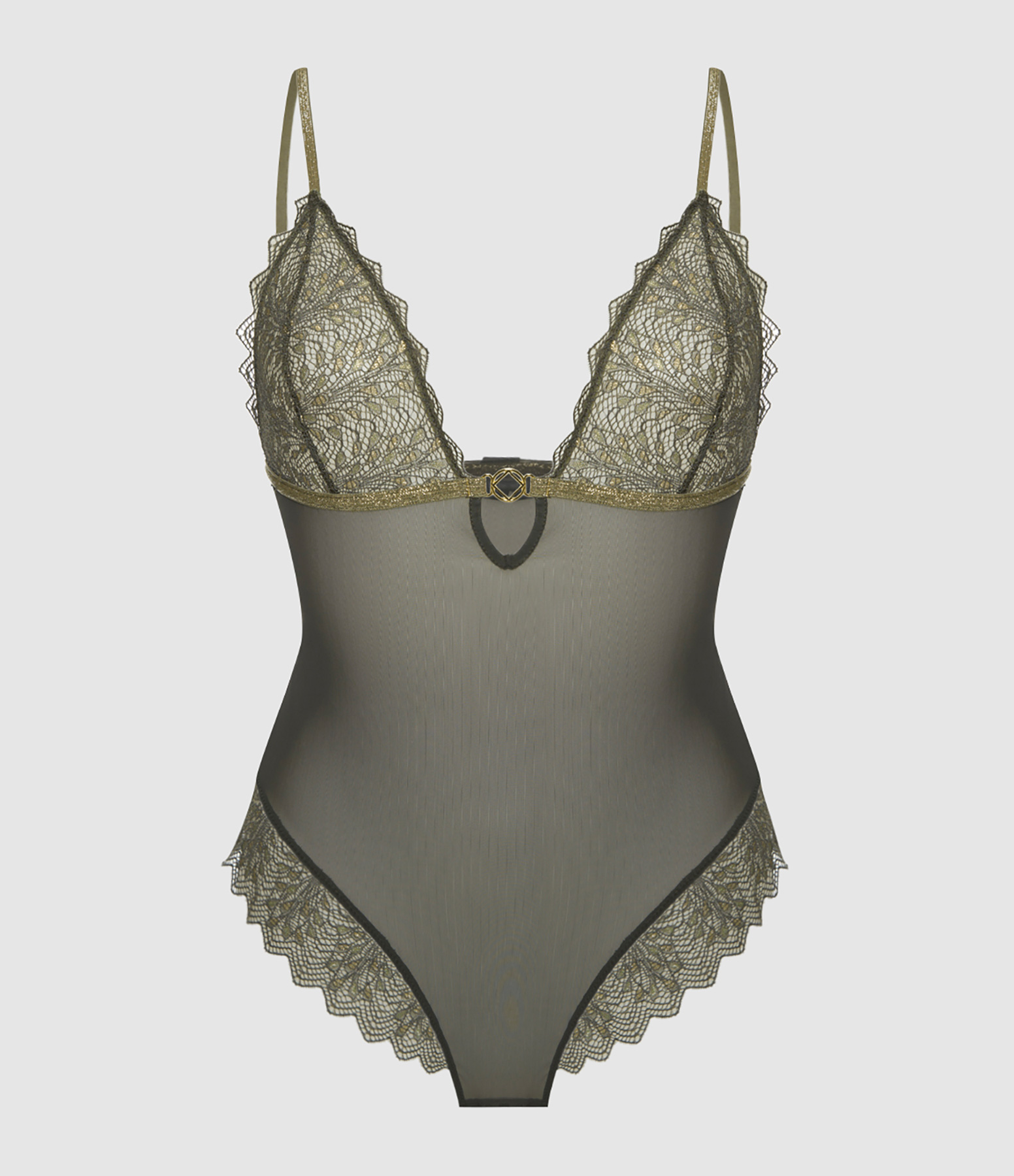 Body Camelia Kaki Lace