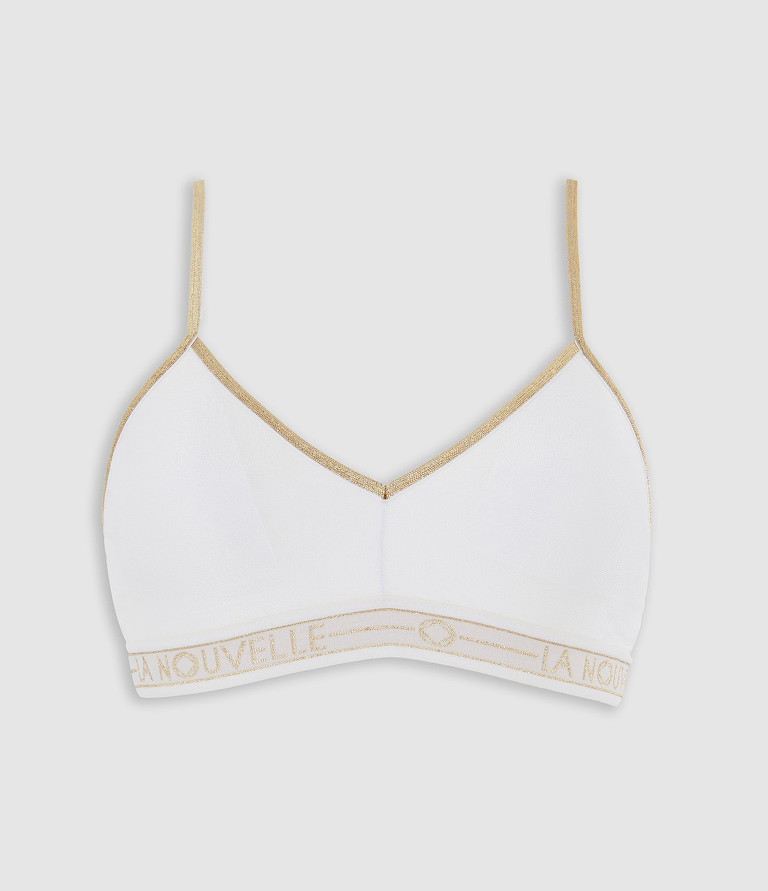 Brassière Georgia Elastique Large White Lurex