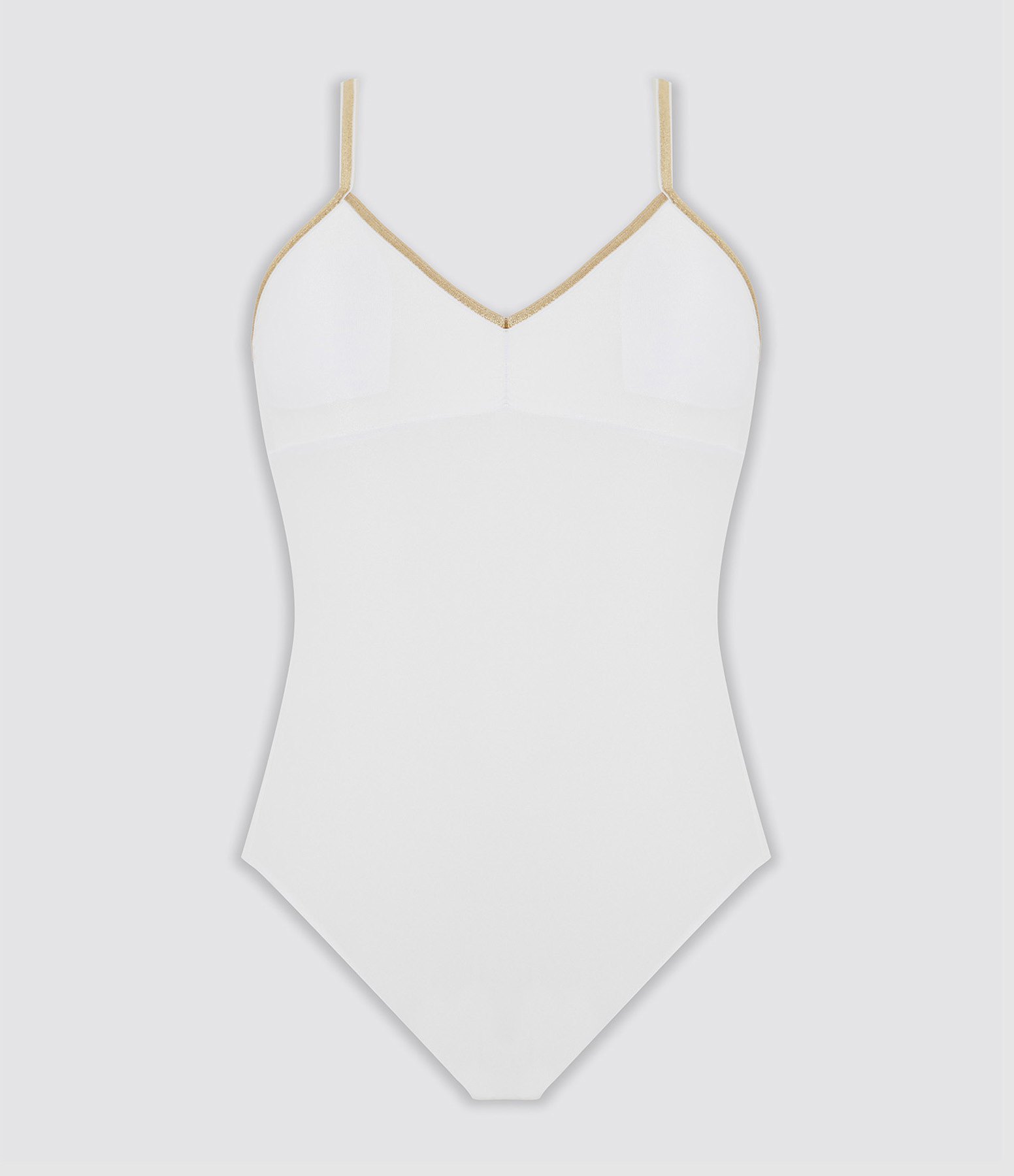 Body Georgia Bretelles Lurex Mousses Amovibles White Lurex