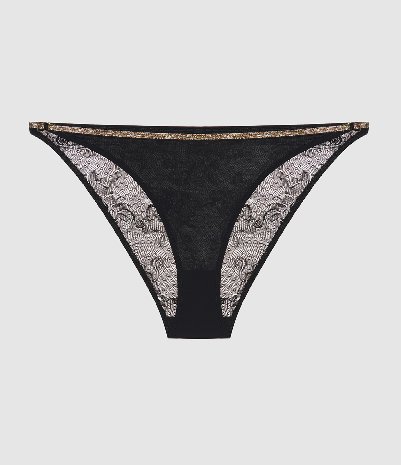 Culotte Rosa Black Flower