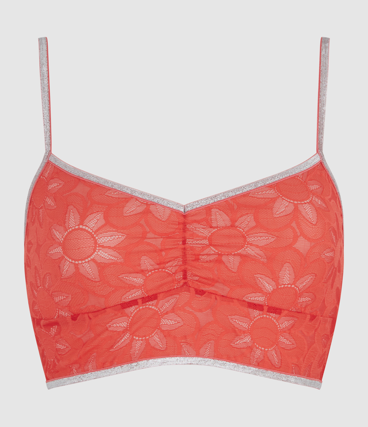 Brassière Haute Georgia Red Flower, Capsule Amore Piccante
