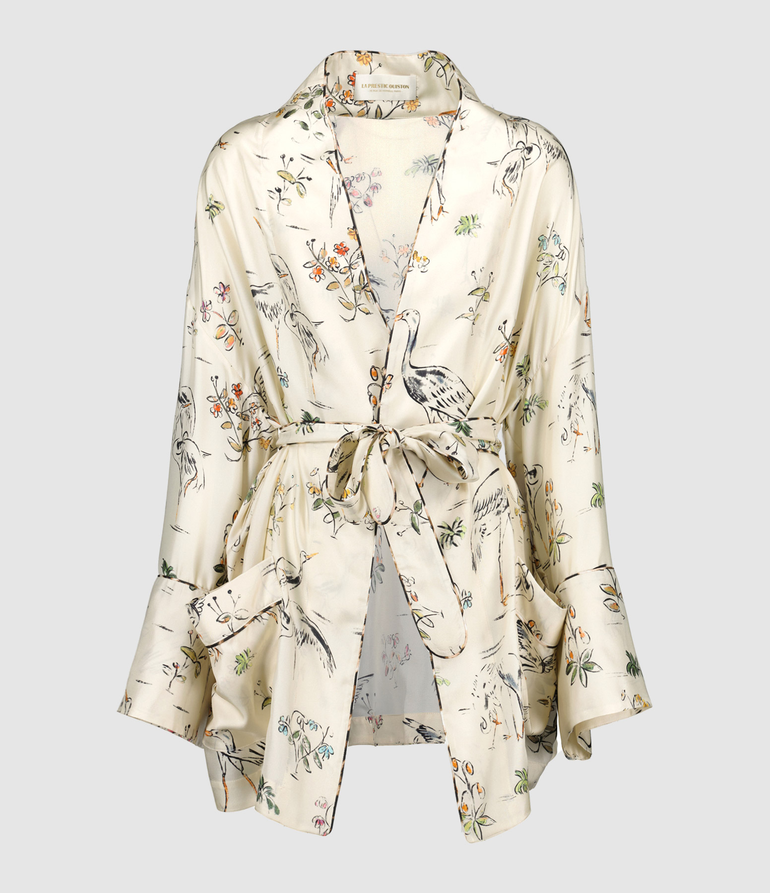 Kimono Hugues Soie Imprimé