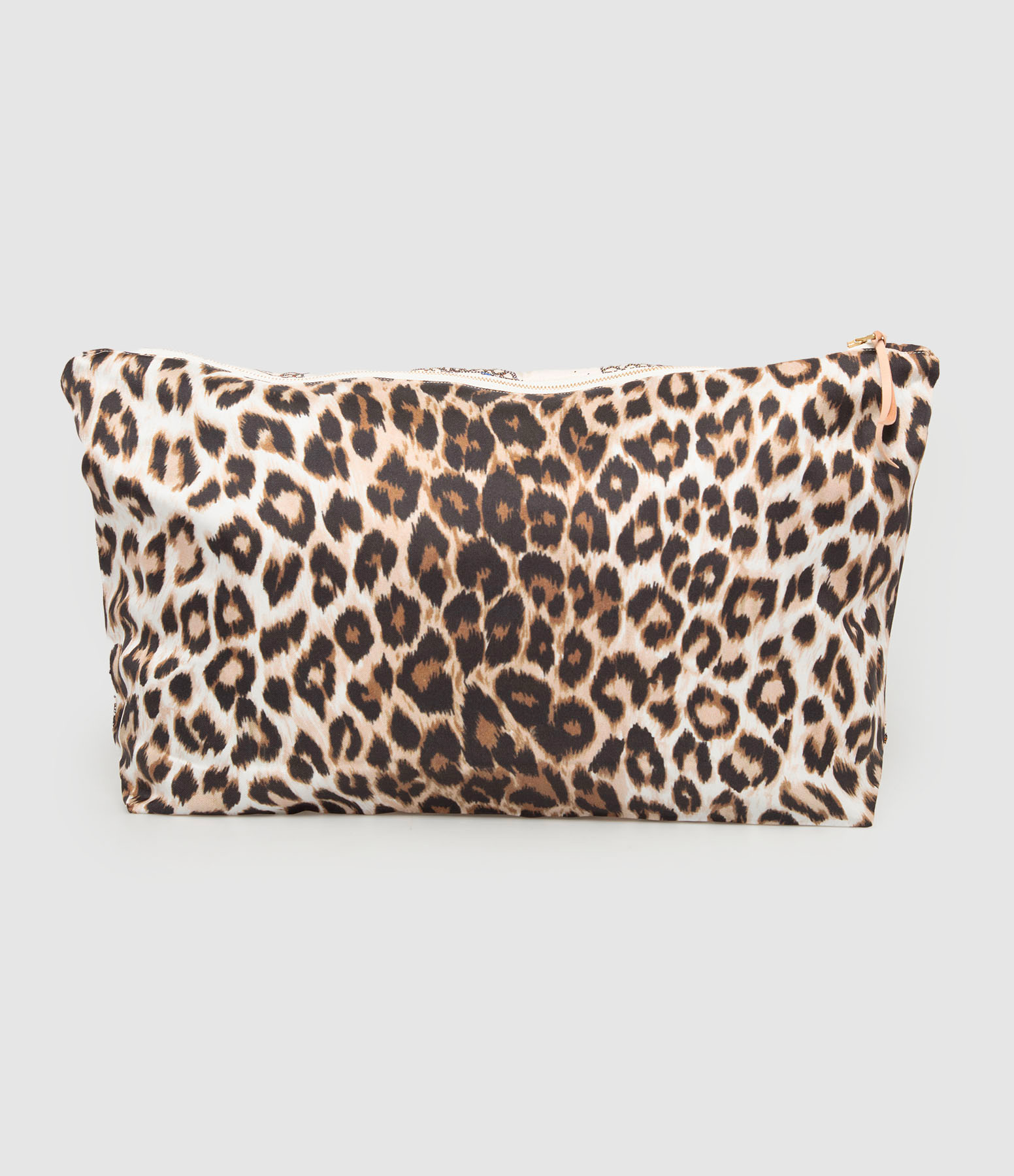 Pochette Liliane Pouch Soie Mix Dragonne Bleu