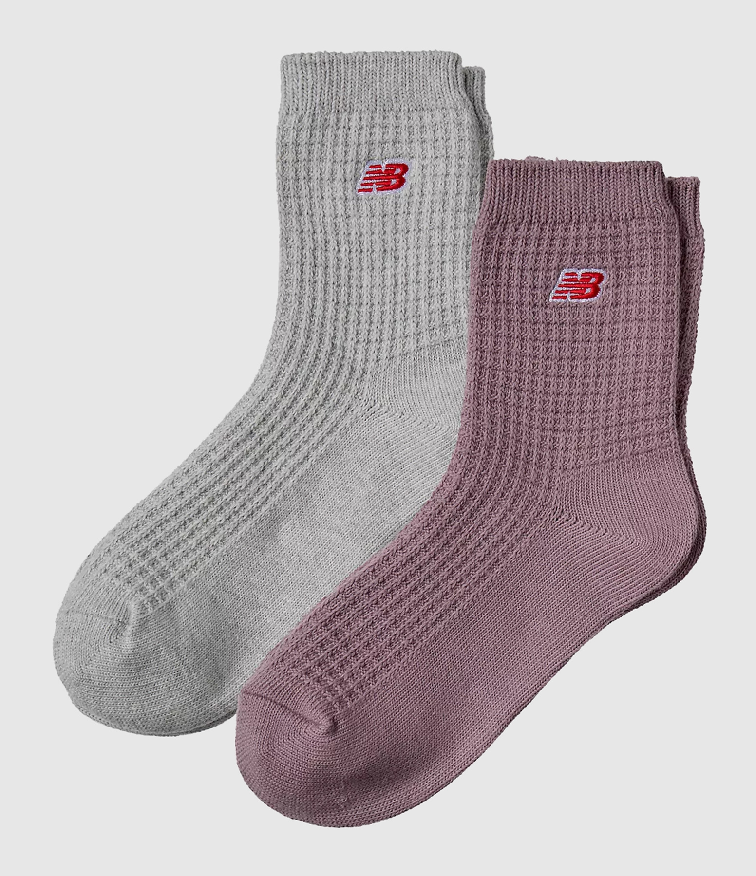 Chaussettes Coton Violet Gris