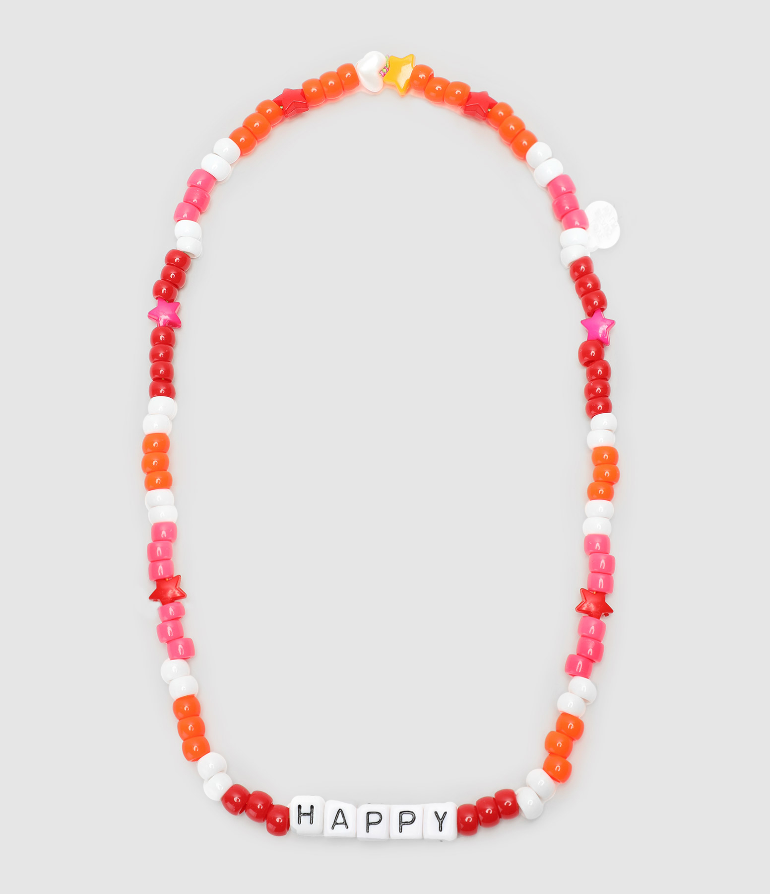 Collier Love Beads HAPPY Rose Orange