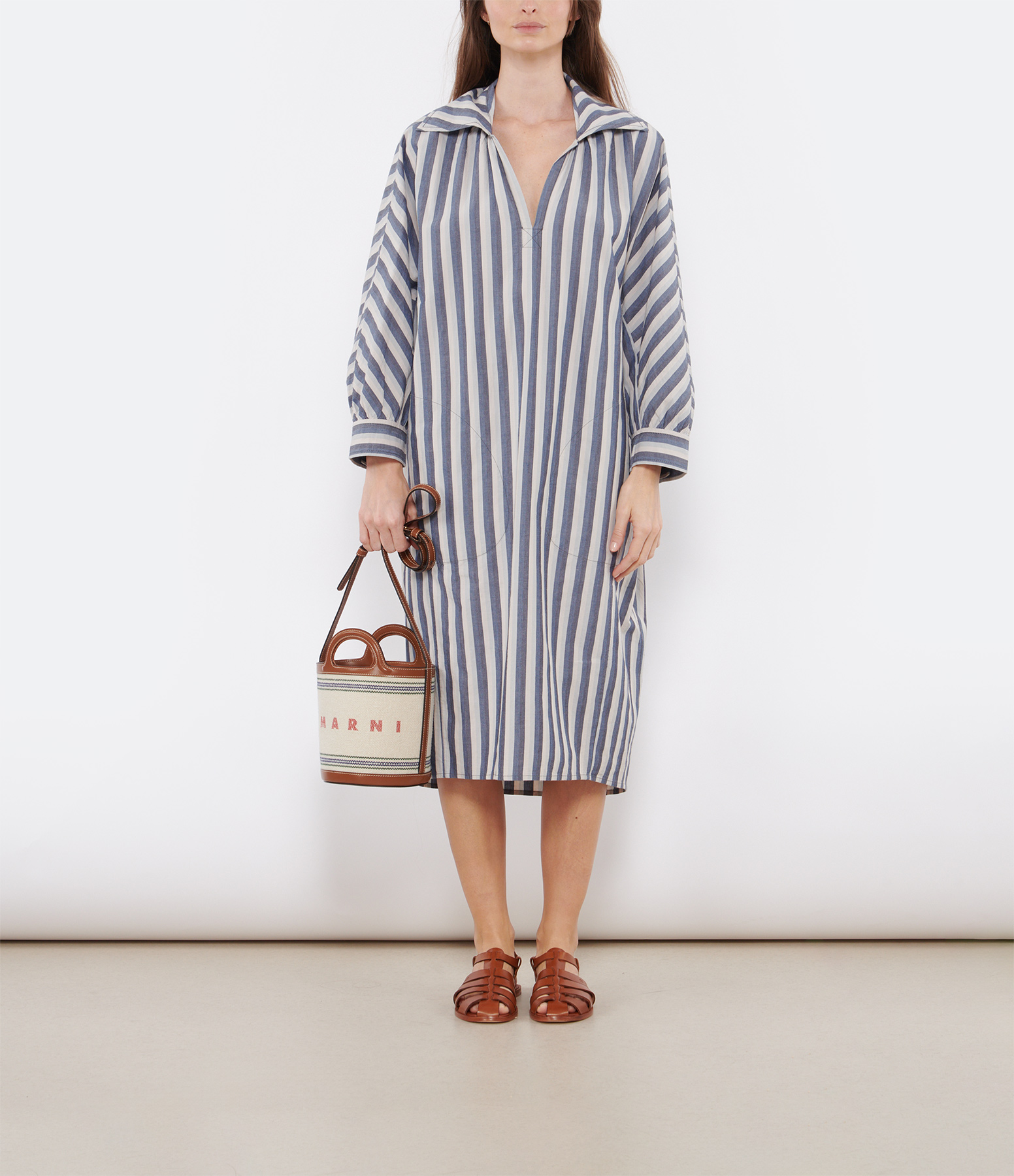 Robe Ecosse Rayures Grises