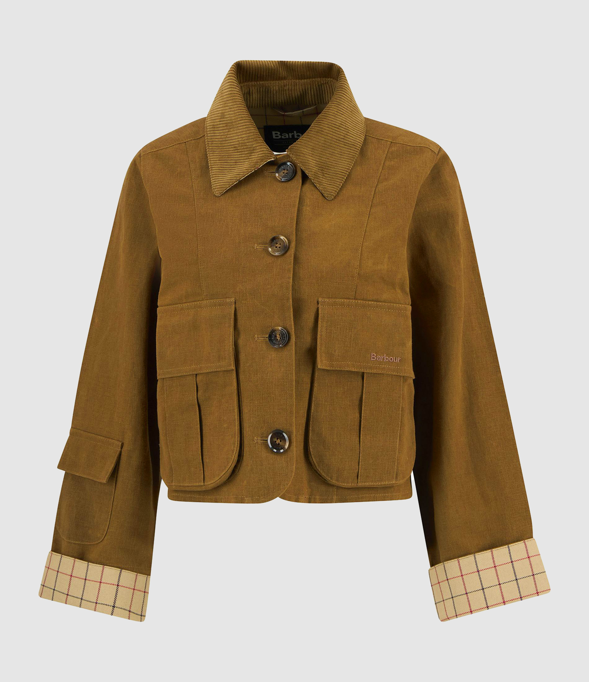 Veste Dalbury Casual Tan Beige Tattersall