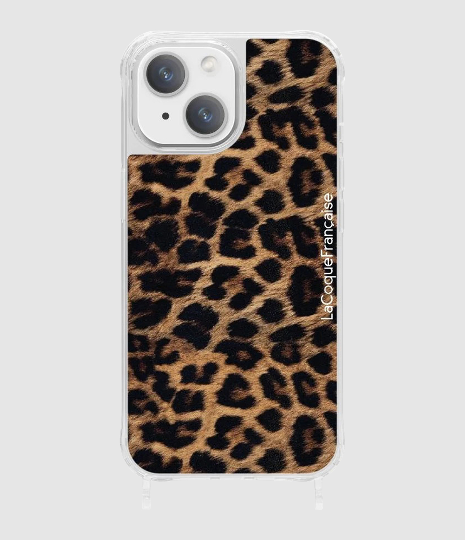 Coque Iphone 14 Leopard Noir Et Brun
