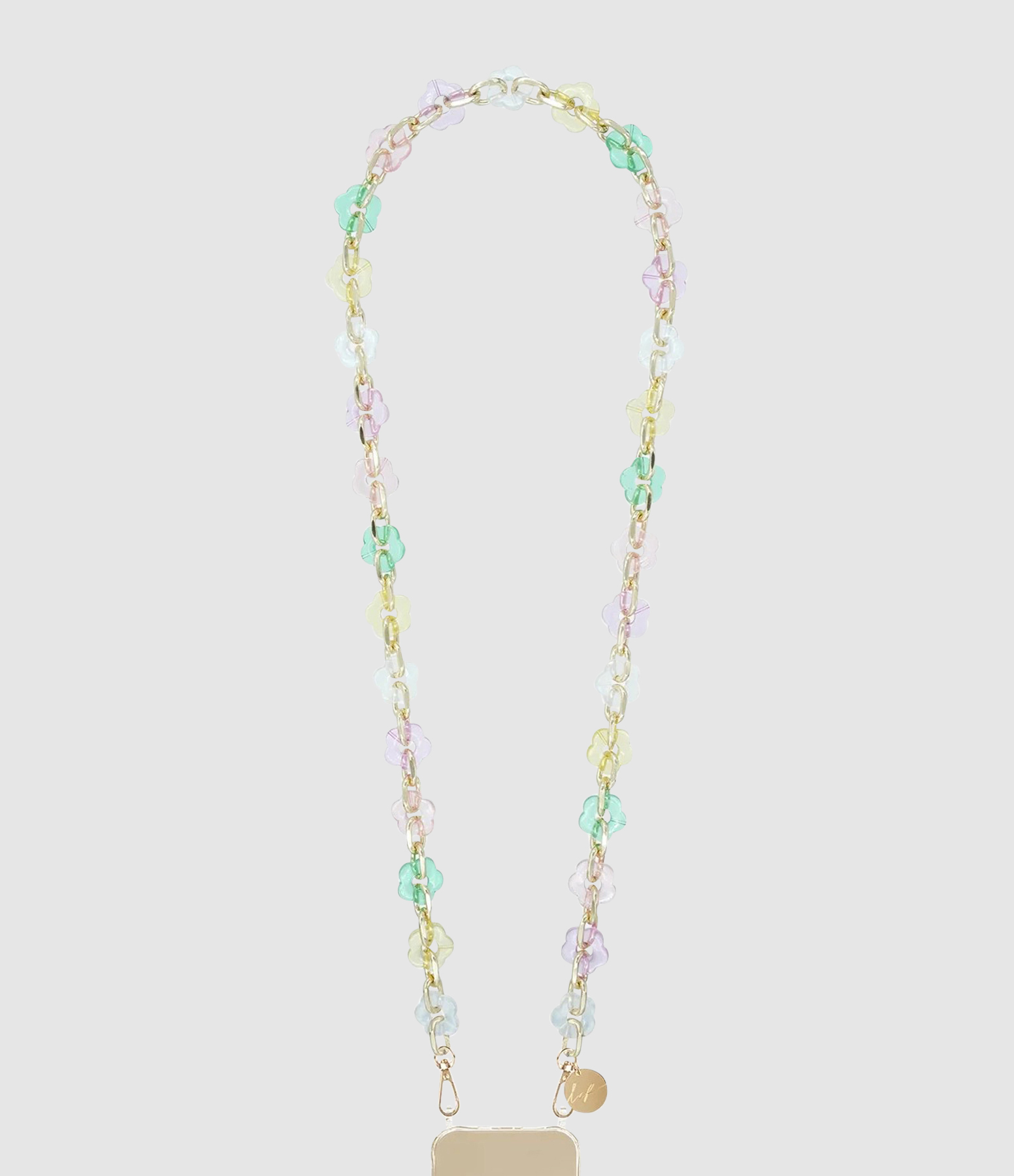 Chaine Longue Cassy Fleurs Pastelle