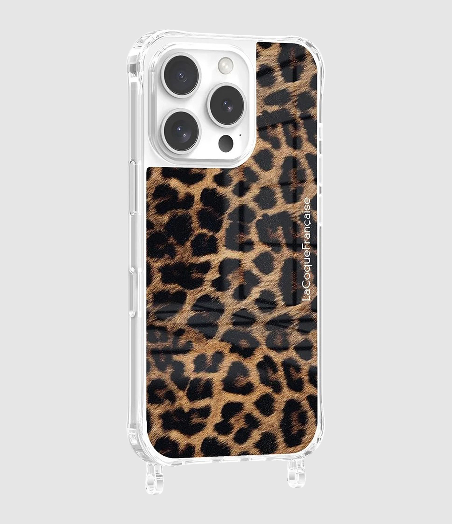 Coque Iphone 16 Pro Leopard Noir Et Brun