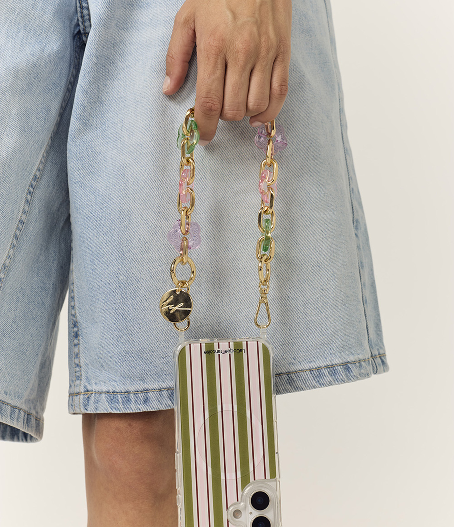 Chaine Courte Cassy Fleurs Pastelle
