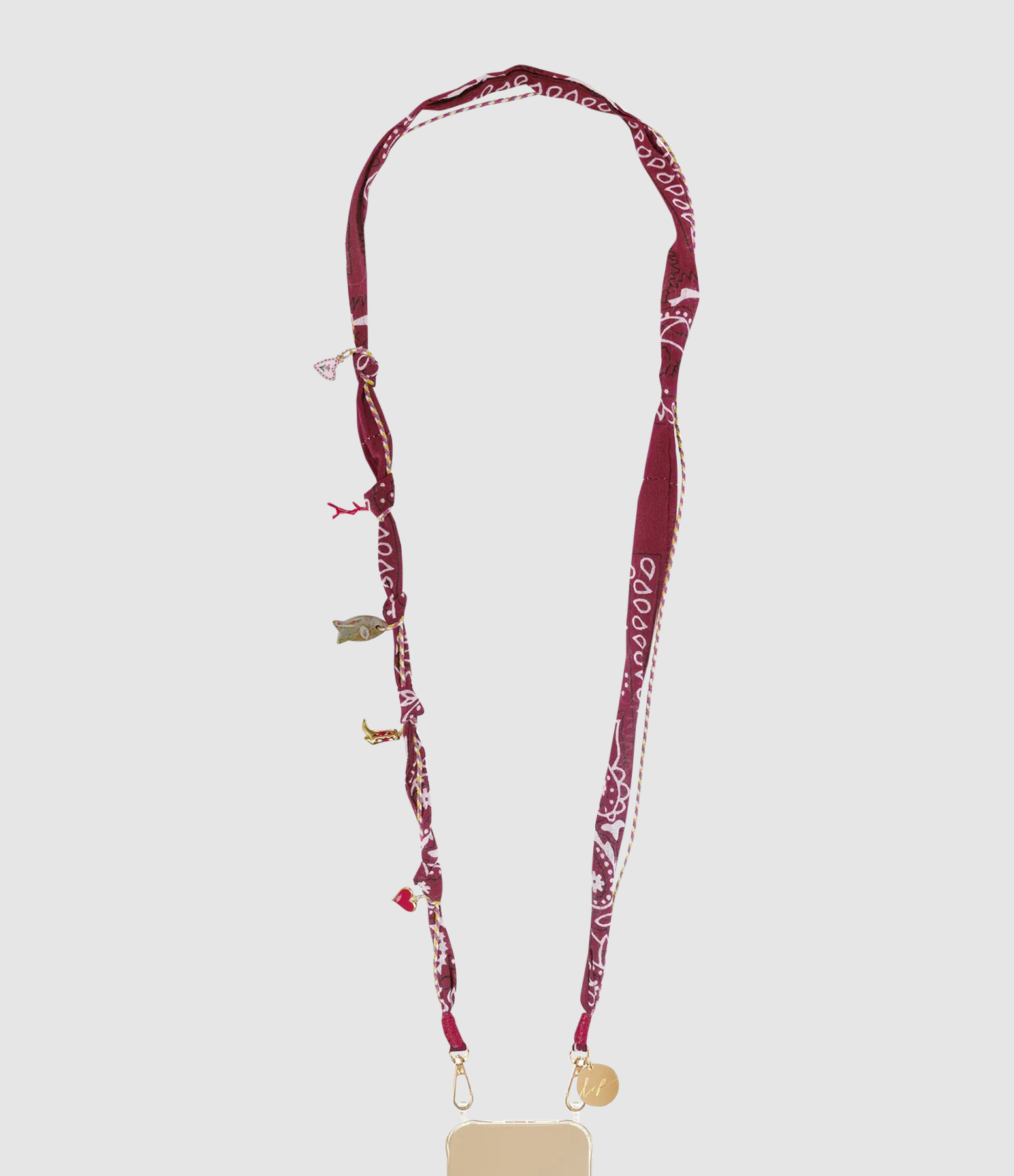 Chaine Longue Laia Bandana Bordeaux