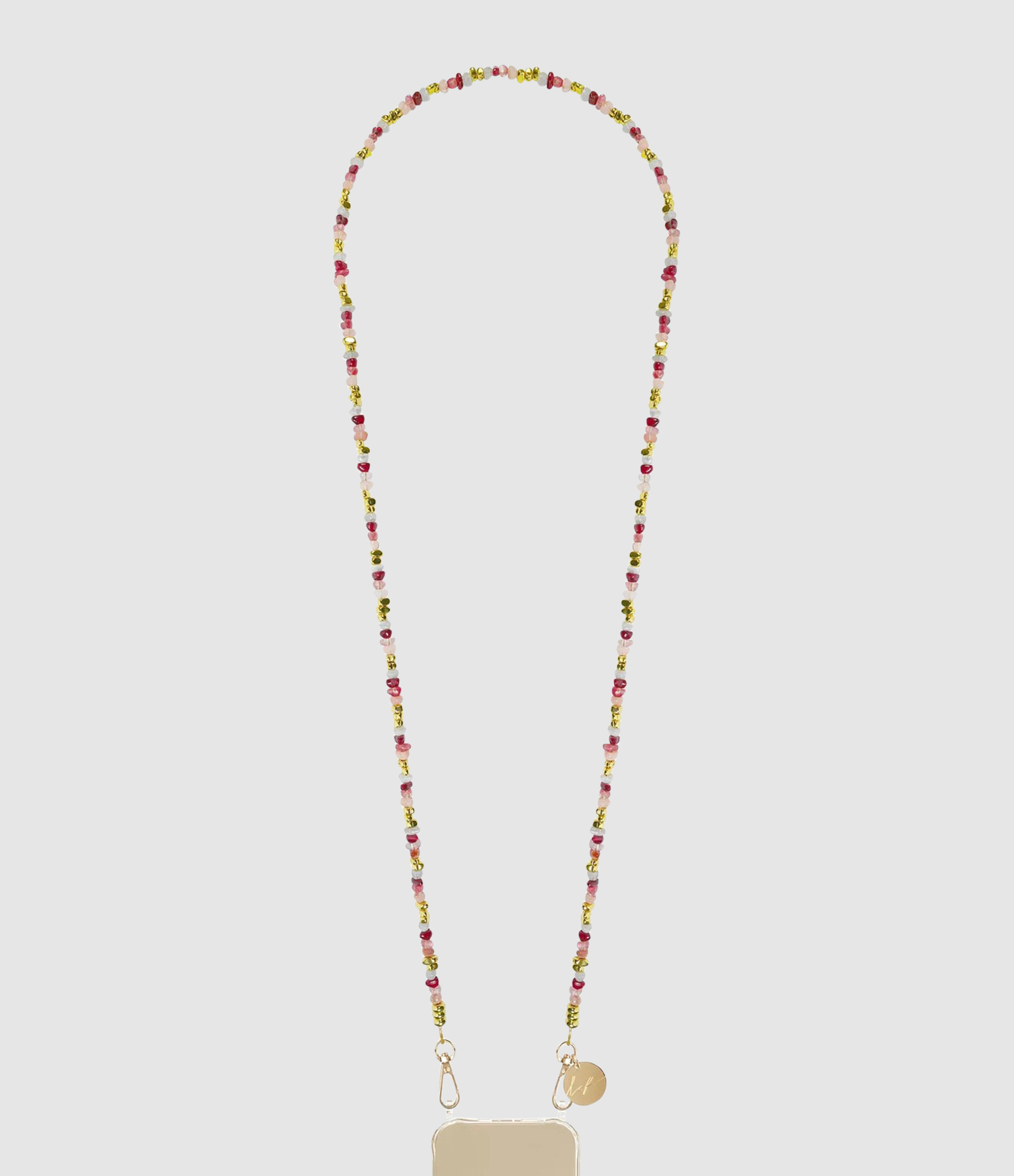 Chaine Longue Liviya Rose Bordeaux