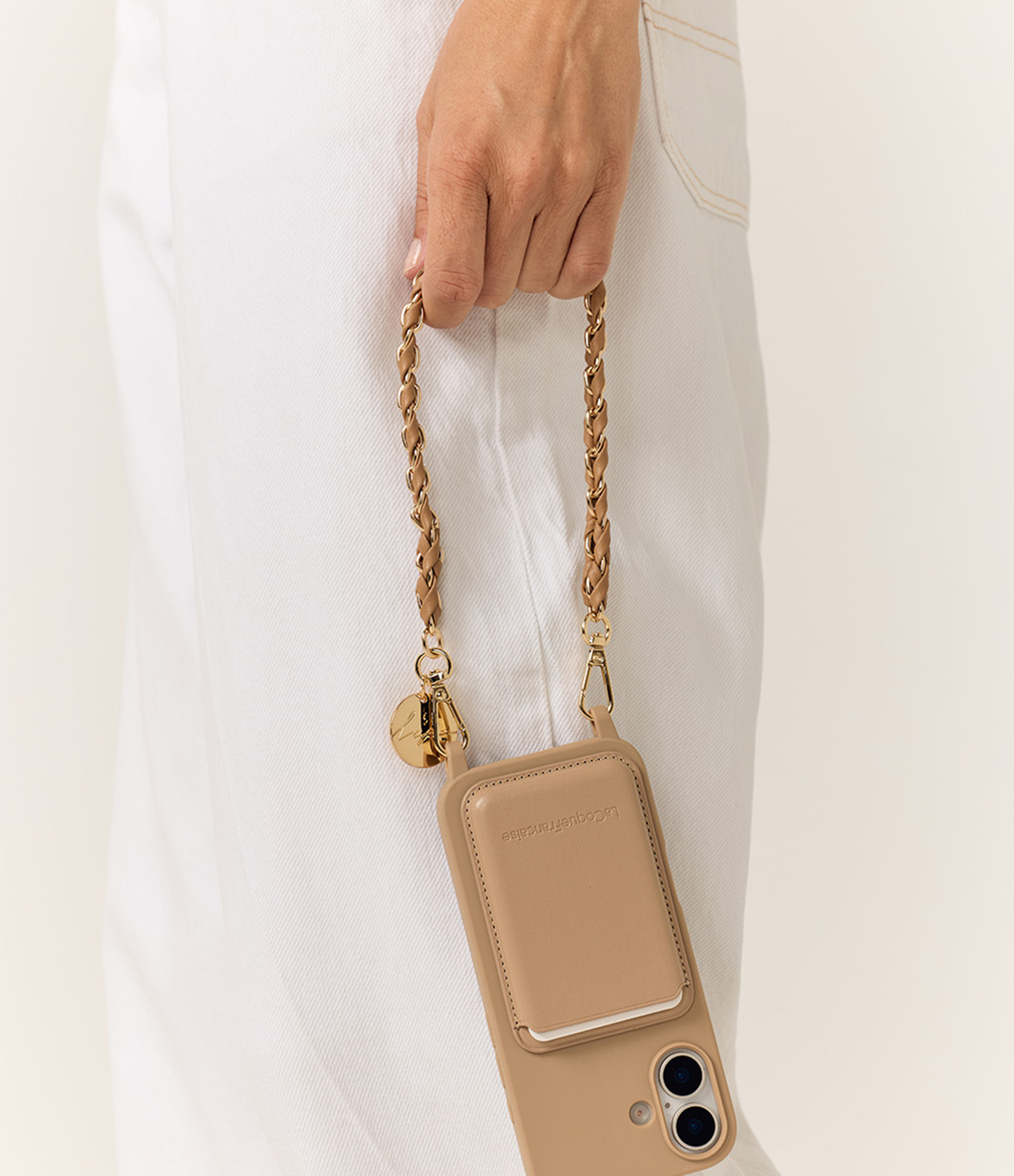 Chaine Courte Lou Camel Et Dore