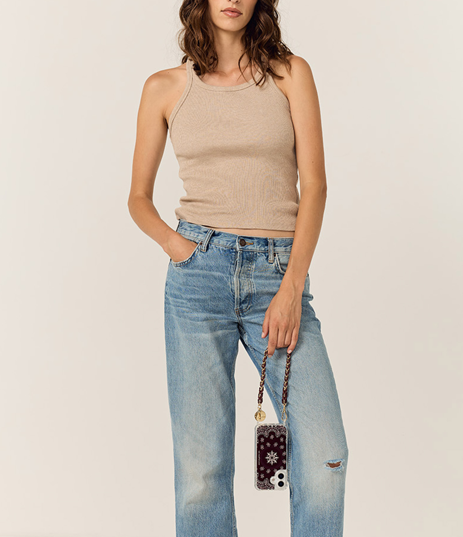 Chaine Courte Lou Bordeaux Et Dore