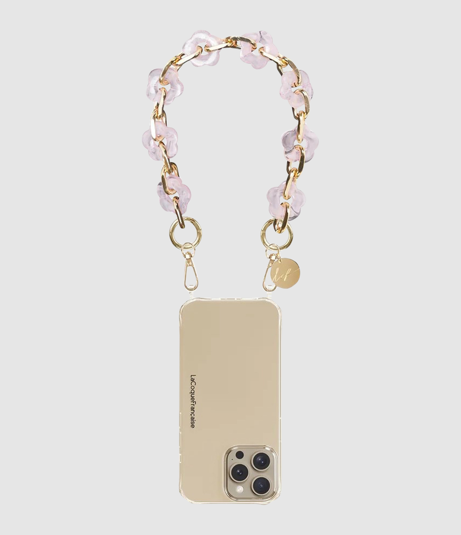 Chaine Courte Cassy Fleurs Rose