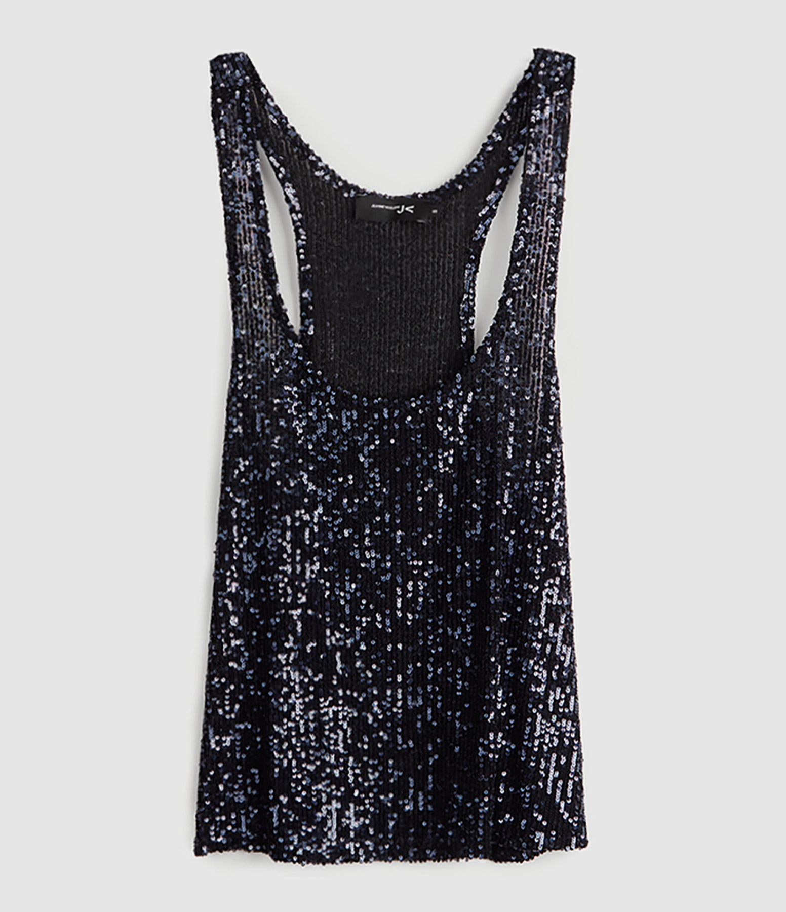 Débardeur Léo Sequin Bleu Nuit