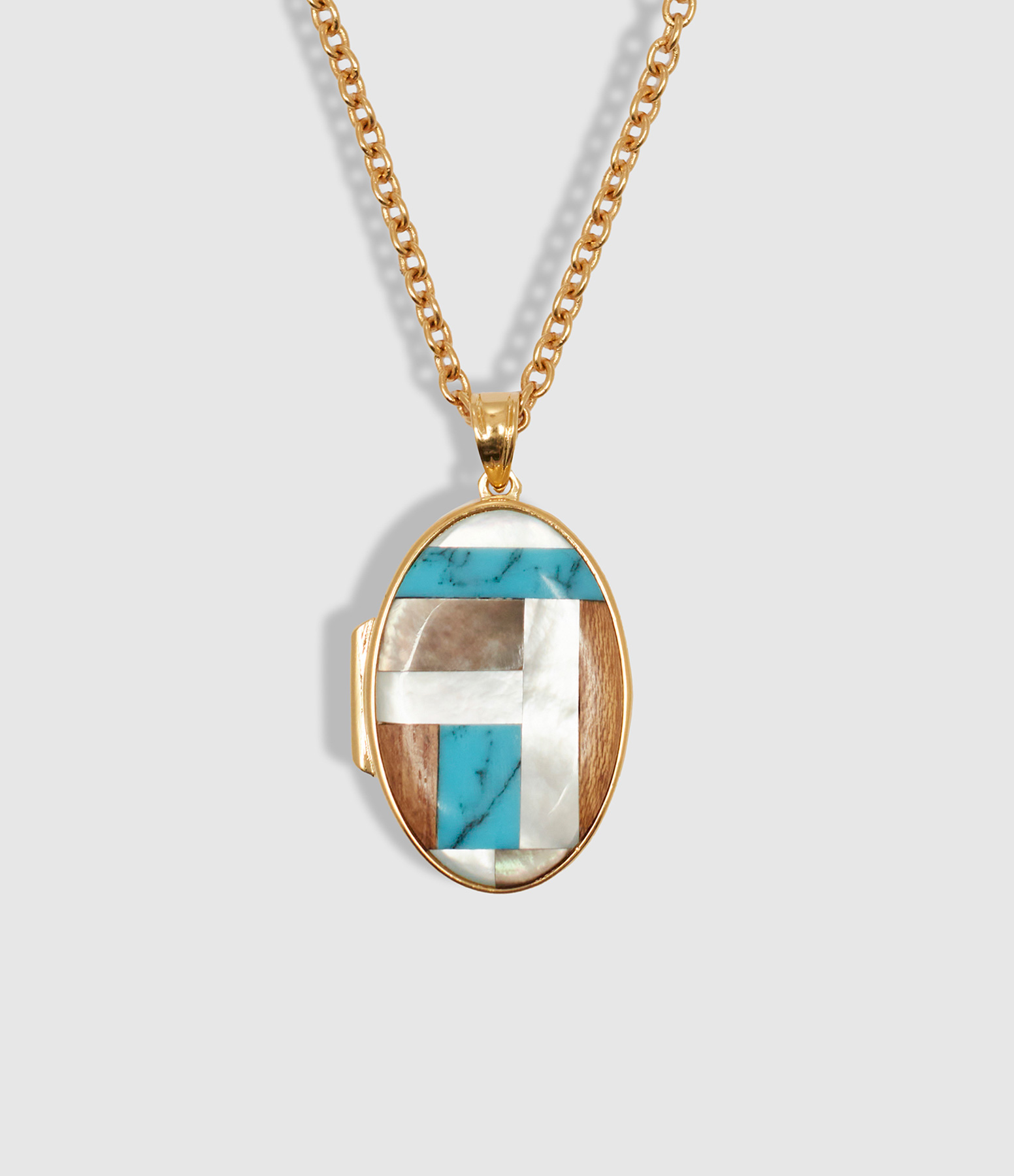 Collier Médaillon Bleu