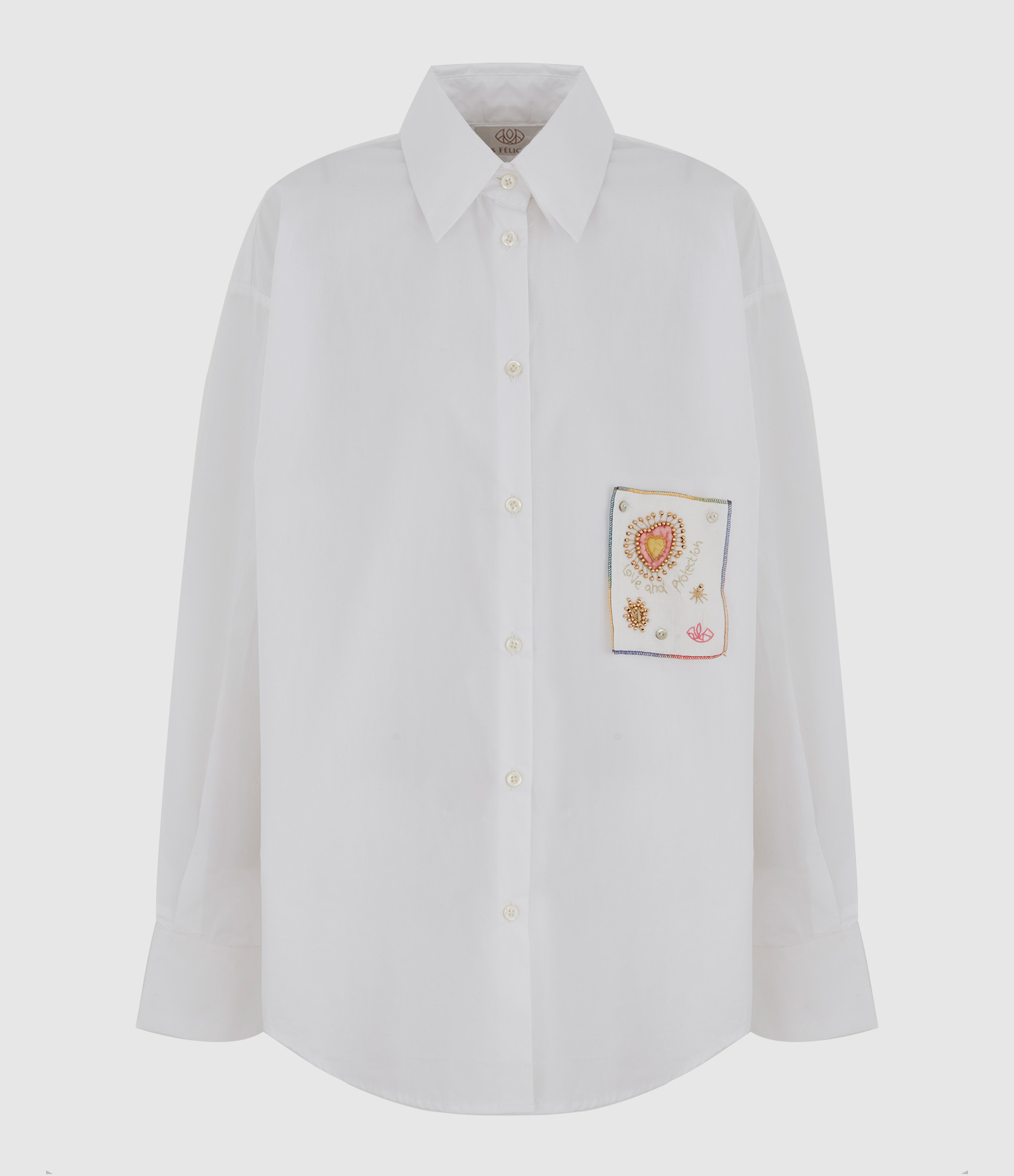 Chemise Clap Love and Protection Blanc