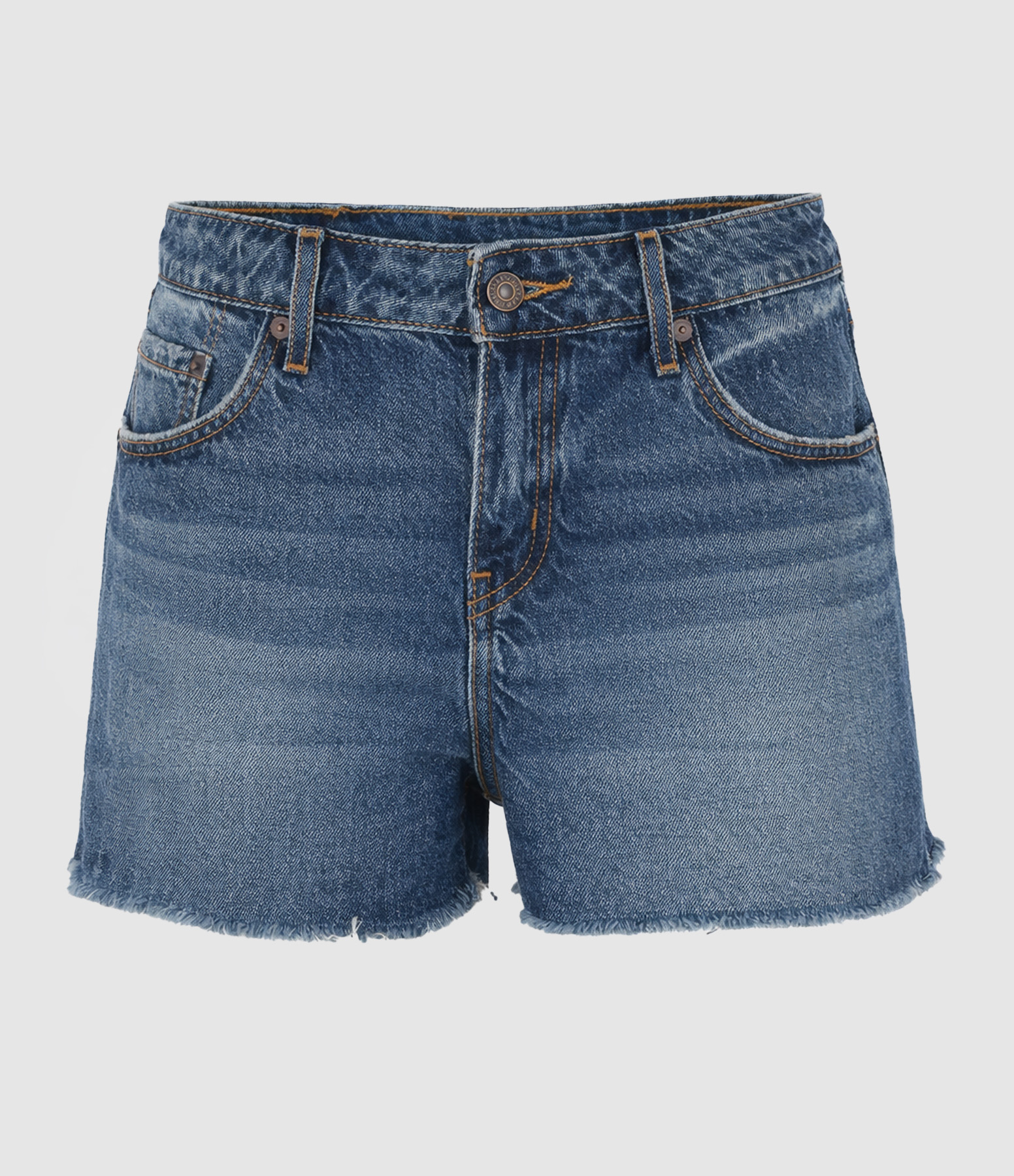 Short Low Loose Dark Indigo-Worn In Free Lunch