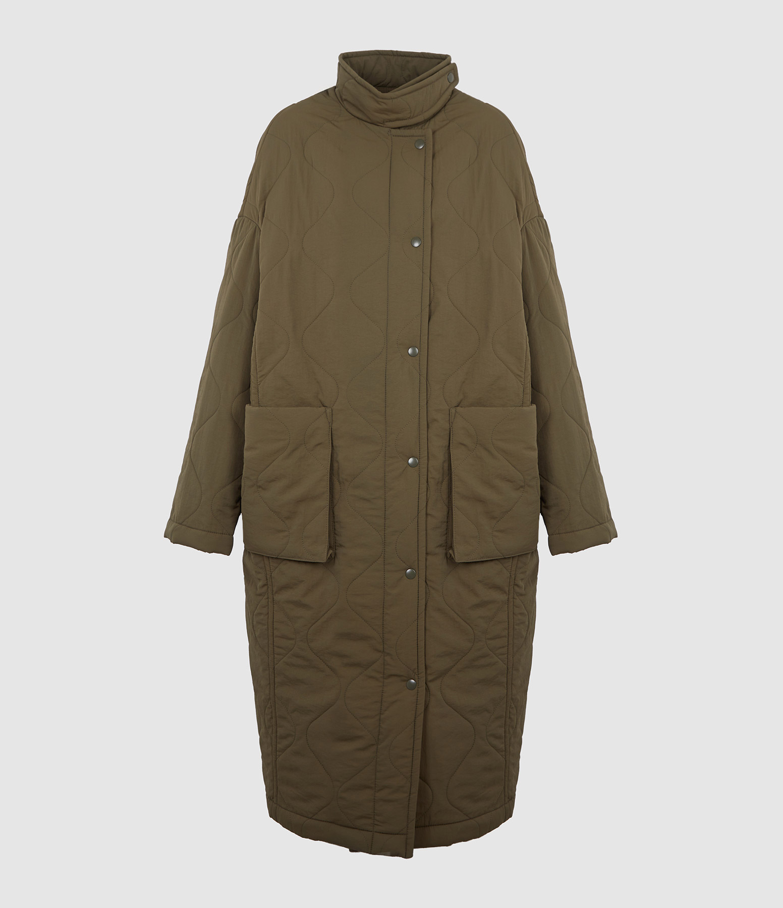 Manteau Matelassée Kaki
