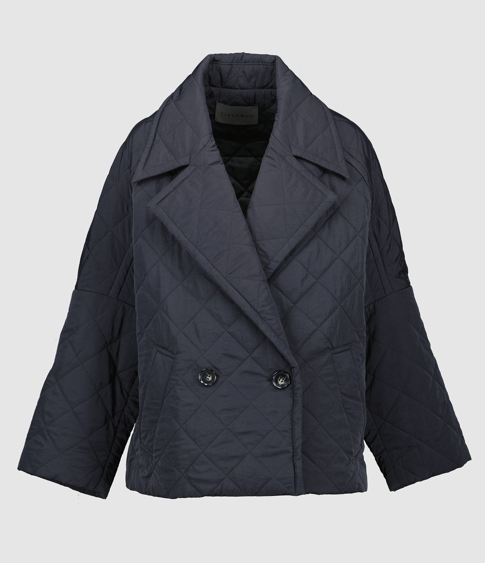 Veste Crop Matelassée Noir