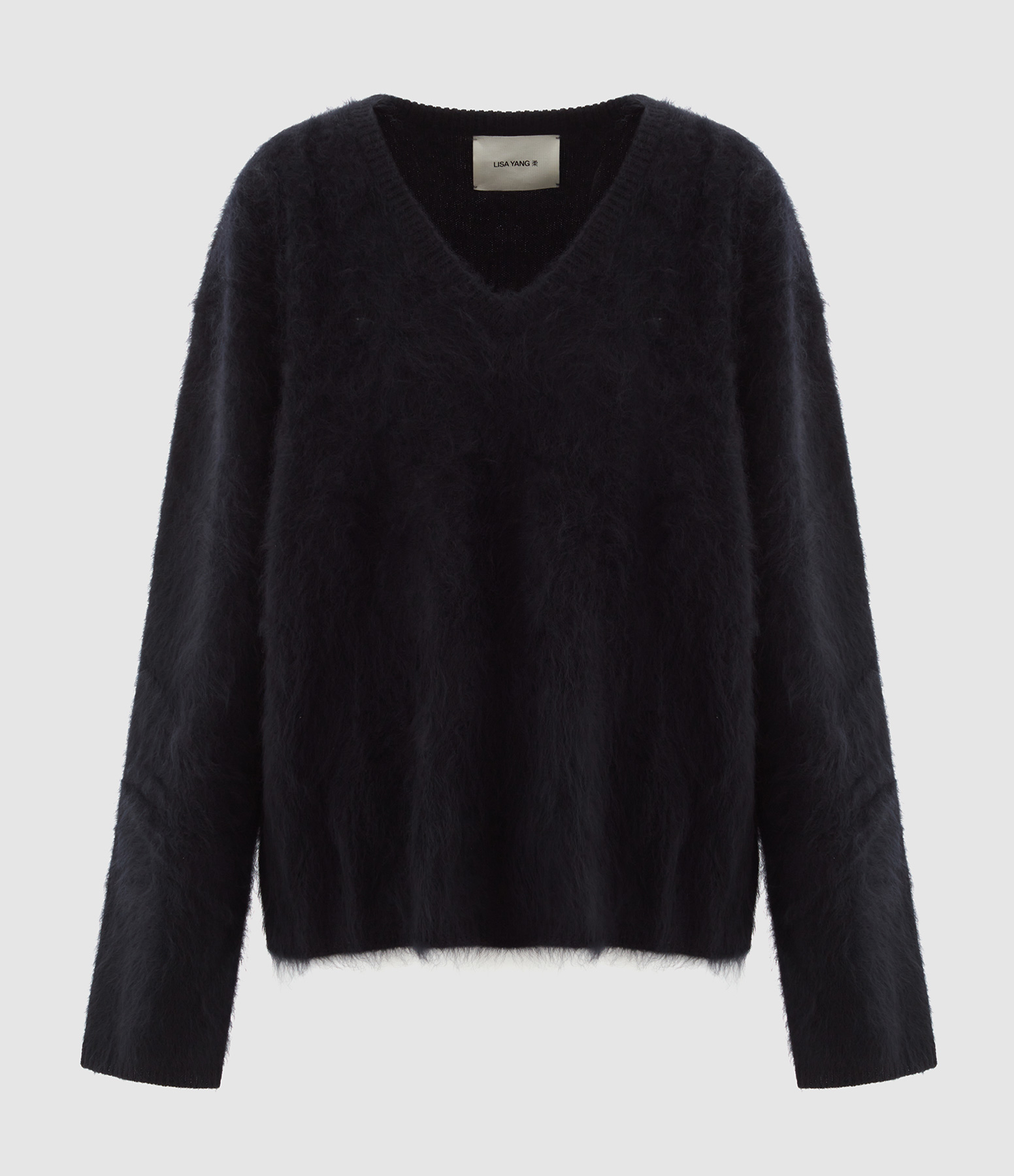 Pull Margareta Cachemire Noir Brushed