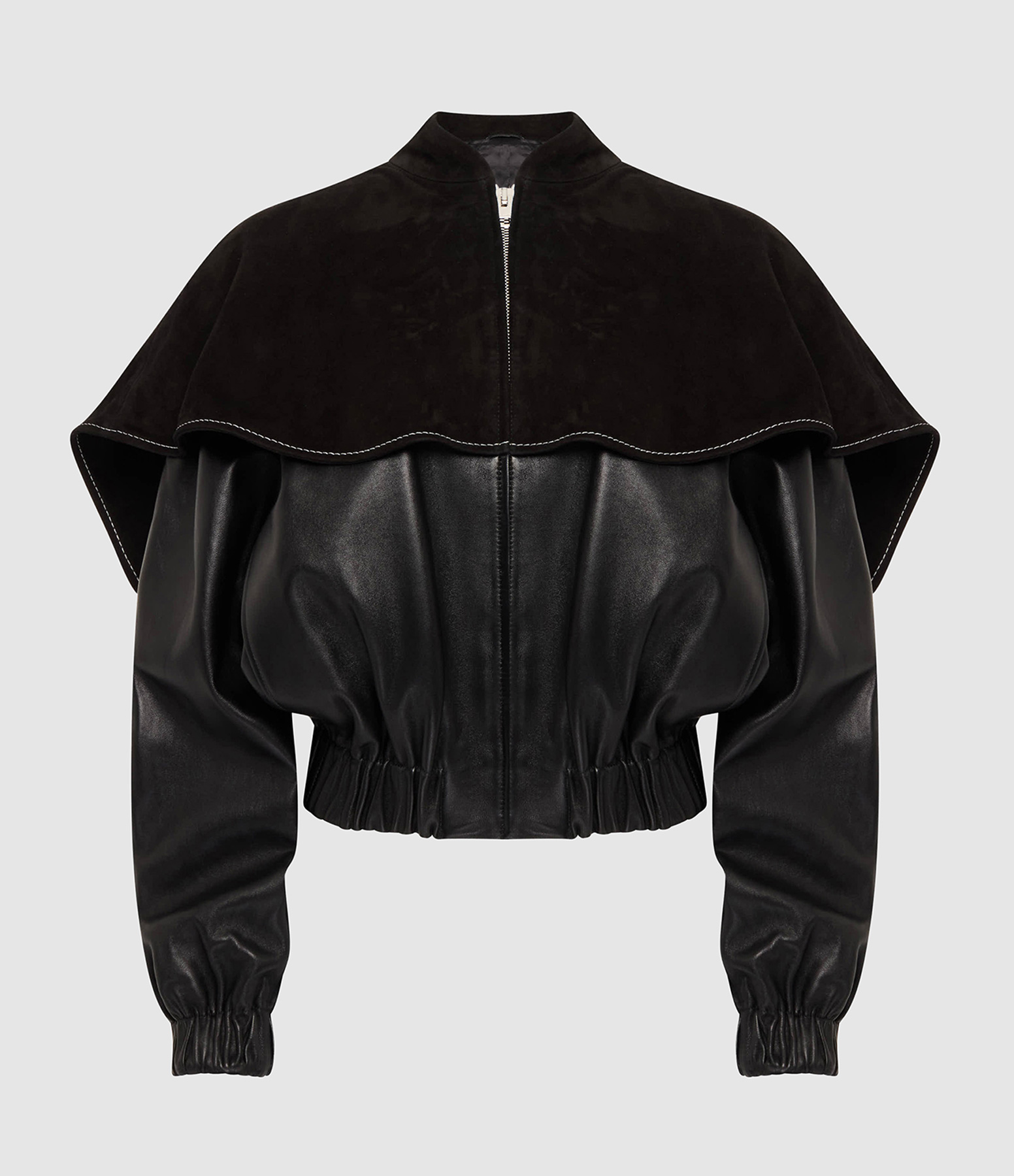 Veste Oversized Collar Bomber Black
