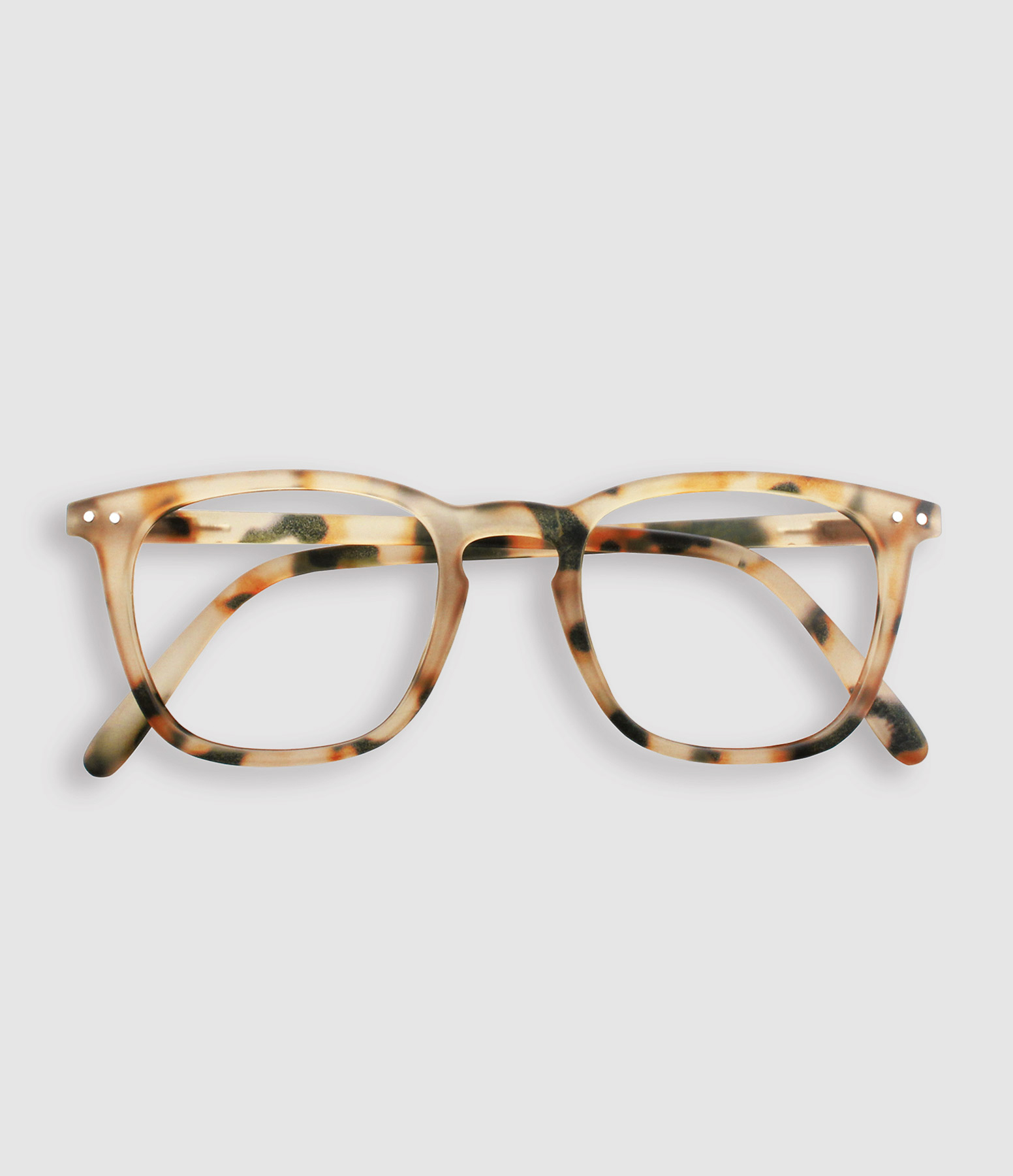 Lunettes de Lecture #E La Trapèze Light Tortoise