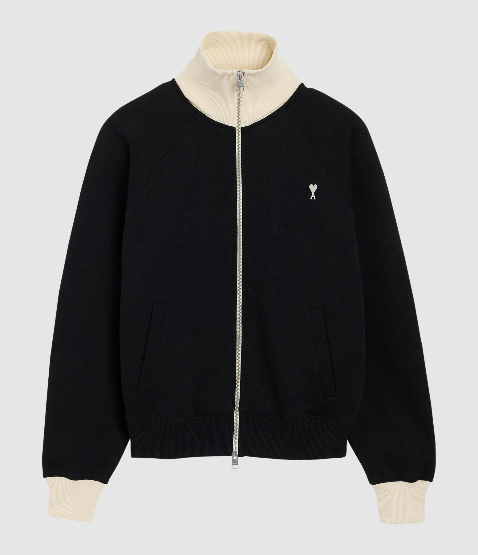 Sweatshirt Off White Ami De Coeur  Noir Ivoire