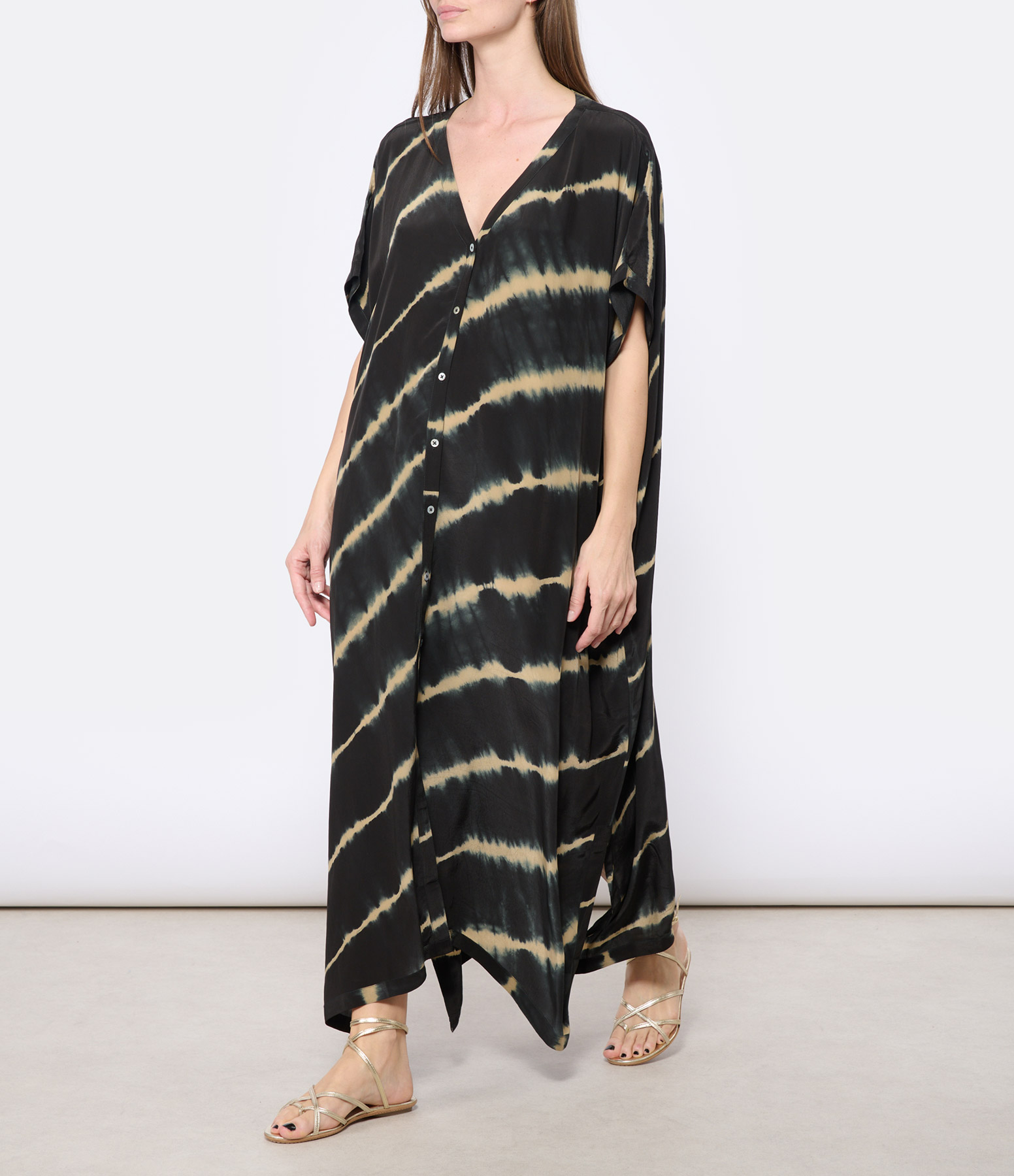 Robe Caftan Palma Blackish
