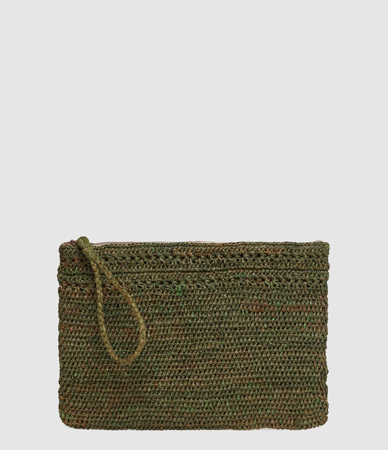 Pochette Lou Garden Vert, Collaboration Ibeliv x Véronika Loubry