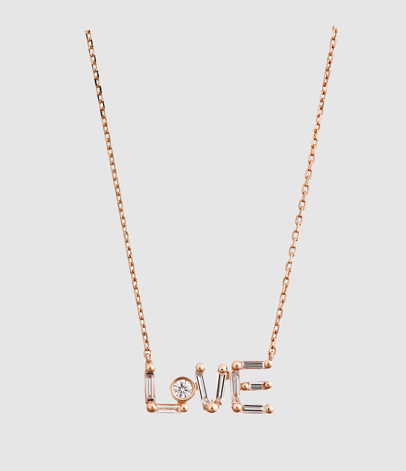 Collier Love Or Rose Diamant
